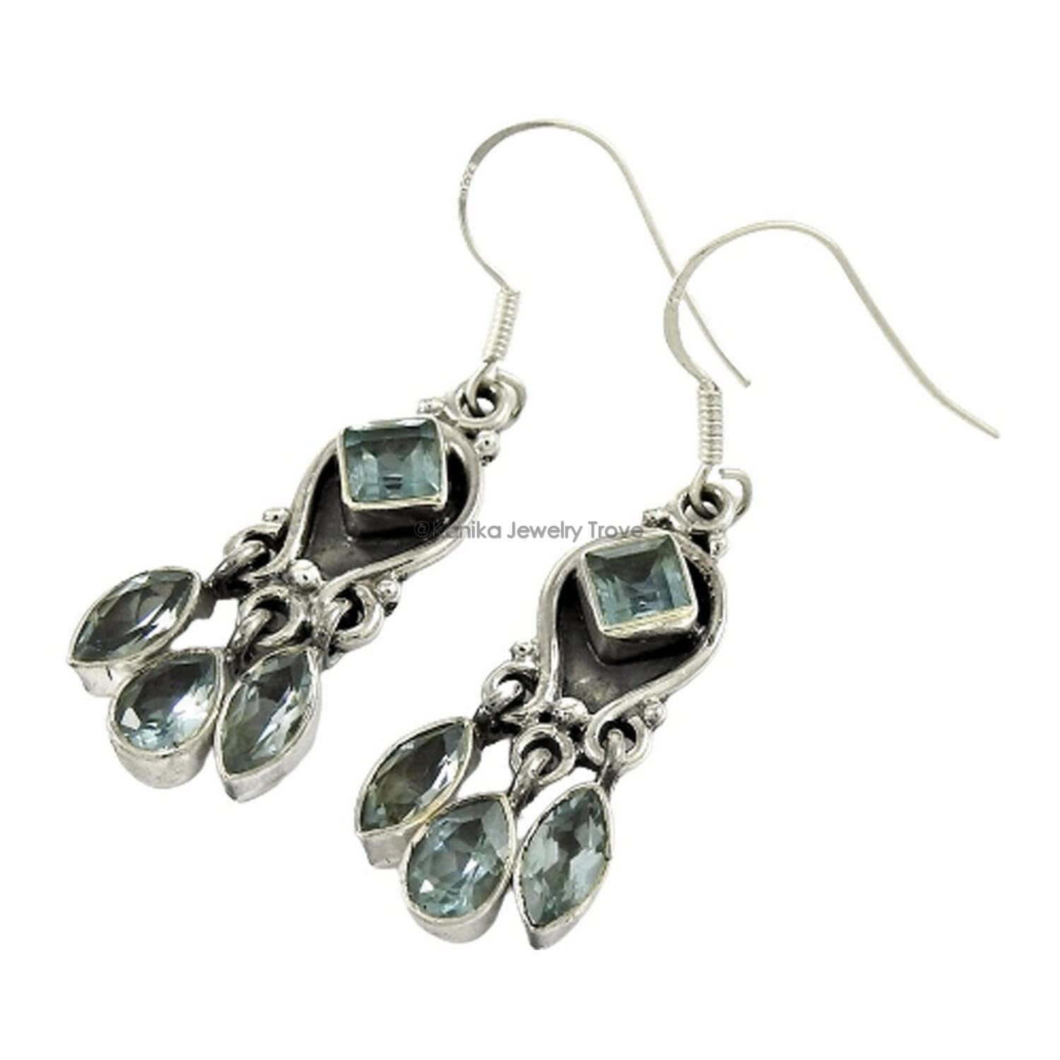 925 Sterling Silver Green Amethyst Dangle Hook Earrings for Women - Elegant Jewelry Gift for Birthday, Anniversary & Special Occasions