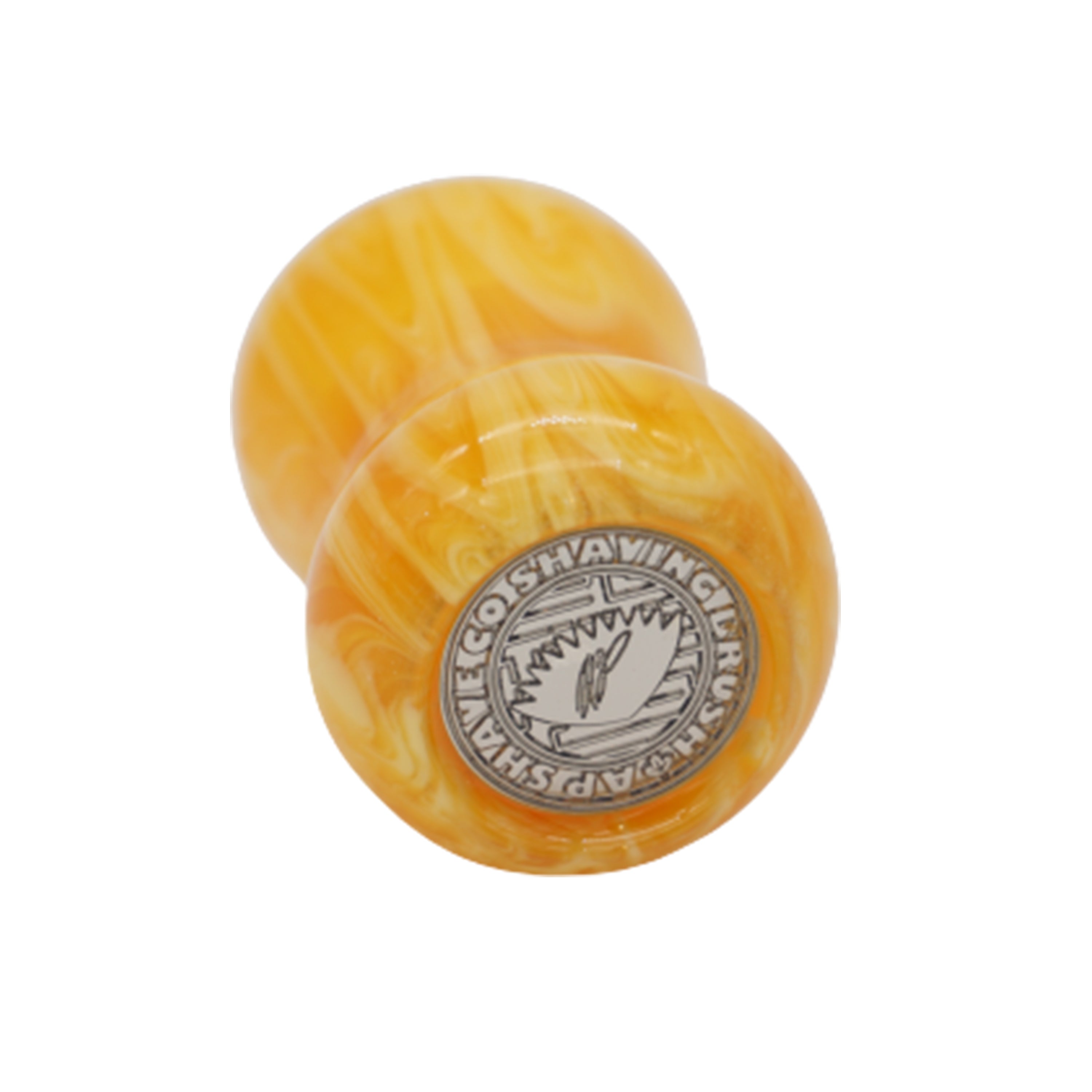 Premium Amber Handcrafted Shaving Brush Handle for Wet Shaving - Fits 24mm & 26mm Knots - Perfect for Traditional Barber Shaving & Luxury Grooming Gifts