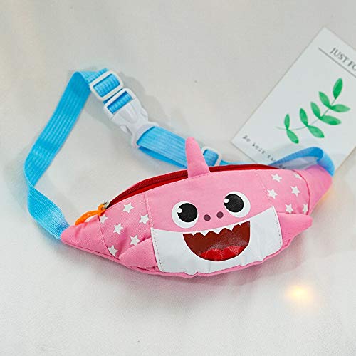 Jiaye Kids Waist Pack - Cartoon Fanny Pack for Boys & Girls, Shark Belt Bag, Crossbody Mini Waist Wallet - Perfect for School, Travel, Sports & Outdoor Activities