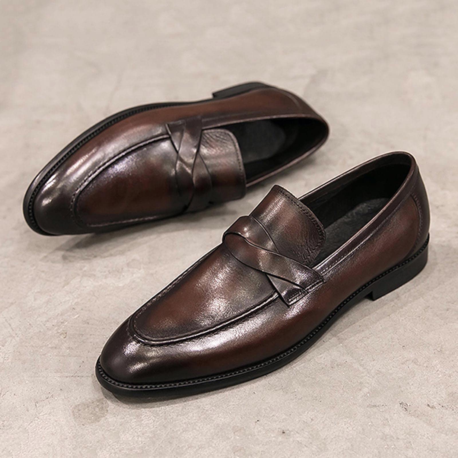 Men's Classic Leather Boat Shoes - Business Casual Sailing Shoes for Men - Breathable & Comfortable for Office, Outdoor & Daily Wear