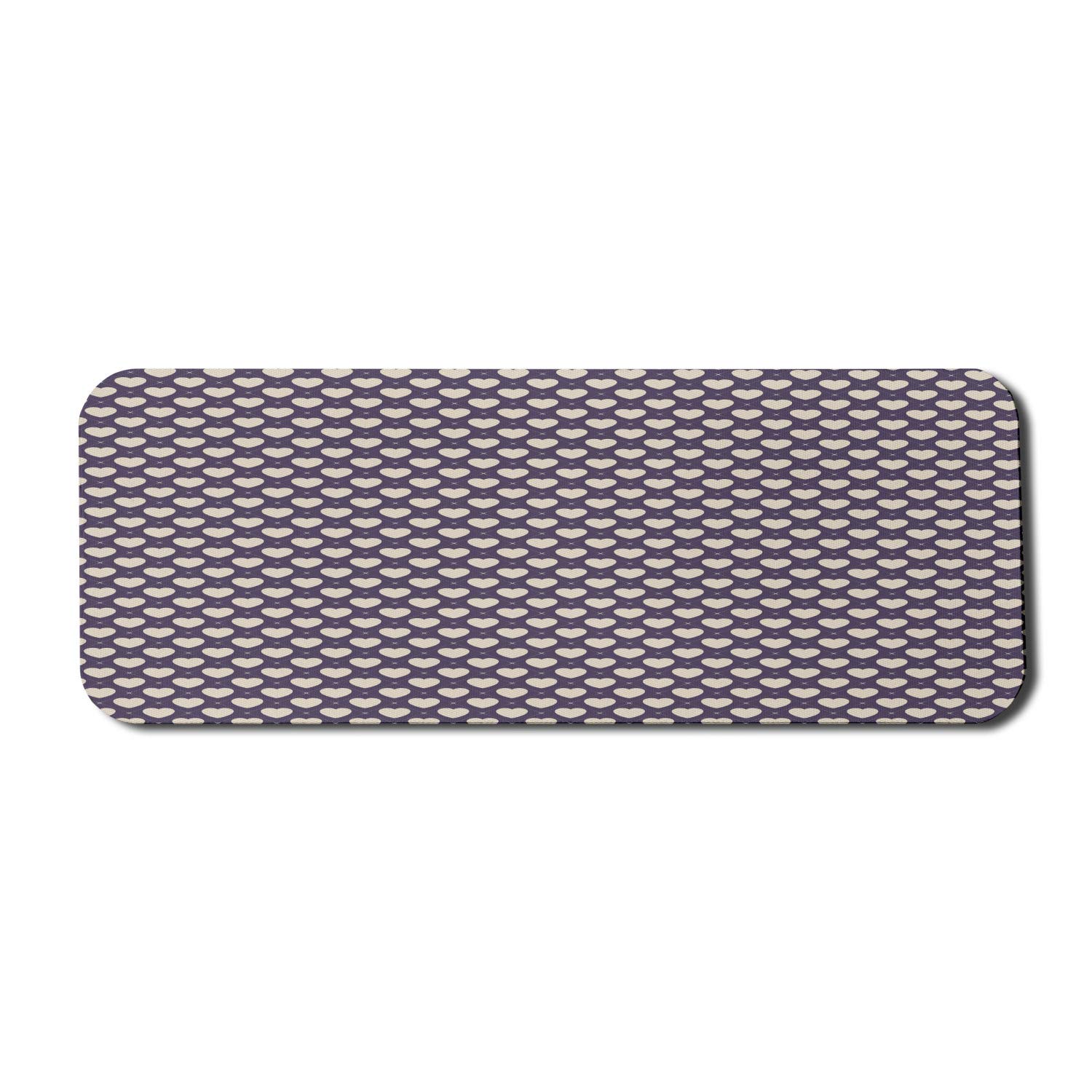 Ambesonne Romantic Heart Pattern Computer Mouse Pad - Non-Slip Rubber Gaming Mouse Mat (31