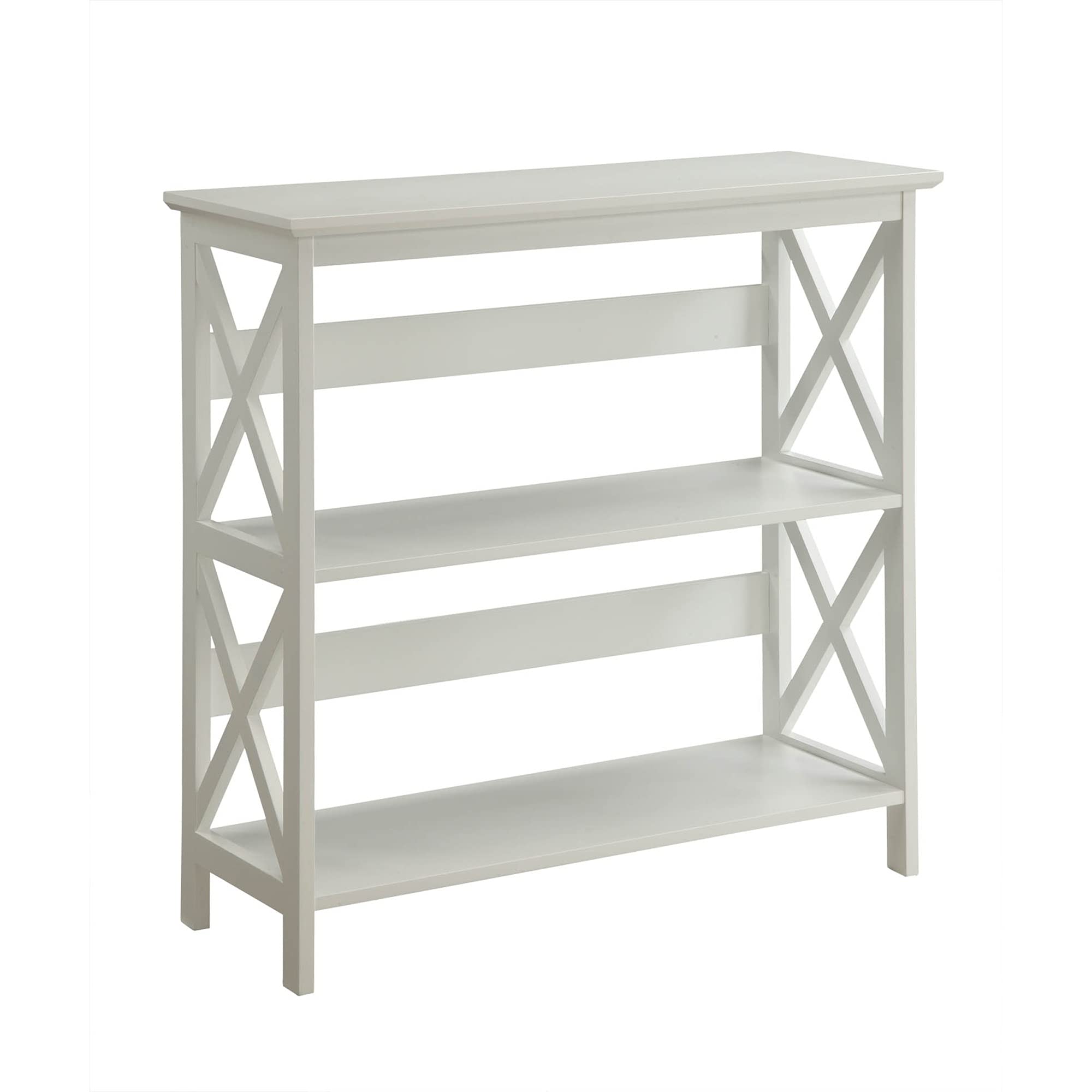 Ergode Oxford 3-Tier Bookcase - Sturdy Wooden Bookshelf for Home, Office & Dorm Organization - Perfect for Storing Books, Decor & Essentials