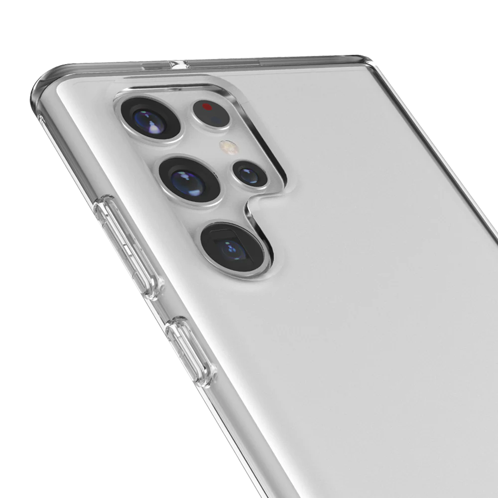Durable Clear Rubber Armor Case for Samsung Galaxy S22 Ultra - Shockproof & Scratch-Resistant Protection for Everyday Use, Outdoor Activities & Travel