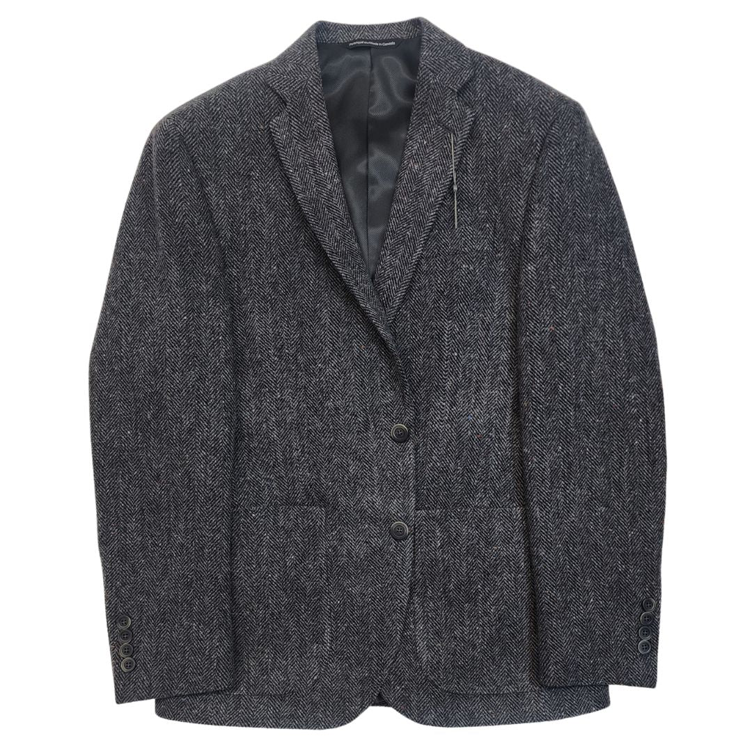 Charcoal Melange Nep Two Button Sport Jacket for Men - Stylish Casual Blazer for Office, Wedding & Outdoor Activities