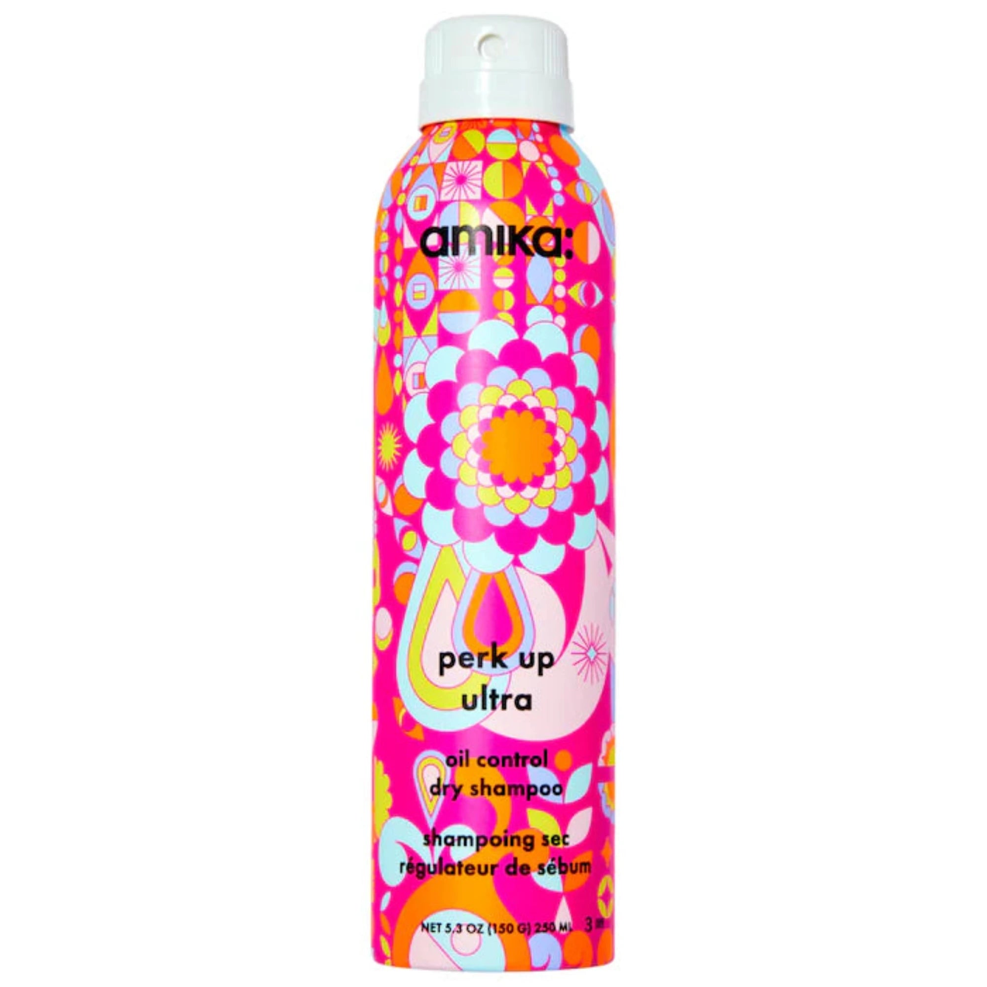 Amika Perk Up Ultra Oil Control Dry Shampoo for Oily Hair - Refreshing Volumizing Spray for Quick Hair Cleanse Between Washes | Perfect for Travel, Gym & Busy Mornings