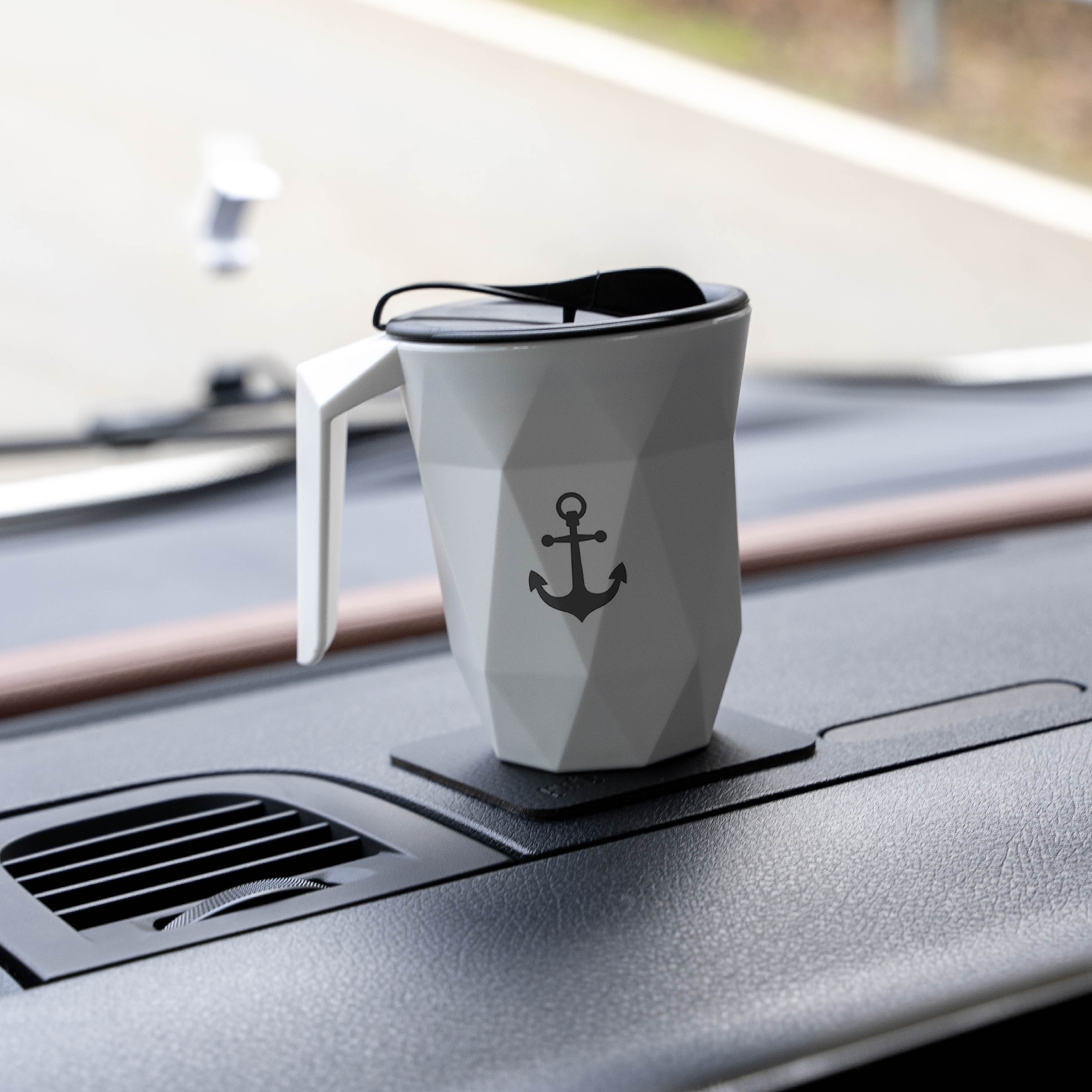 Insulated Travel Mug with Magnet Lid - Leak Proof & Durable Plastic Tumbler for Coffee, Tea & Cold Drinks - Perfect for Commuting, Camping & Outdoor Adventures