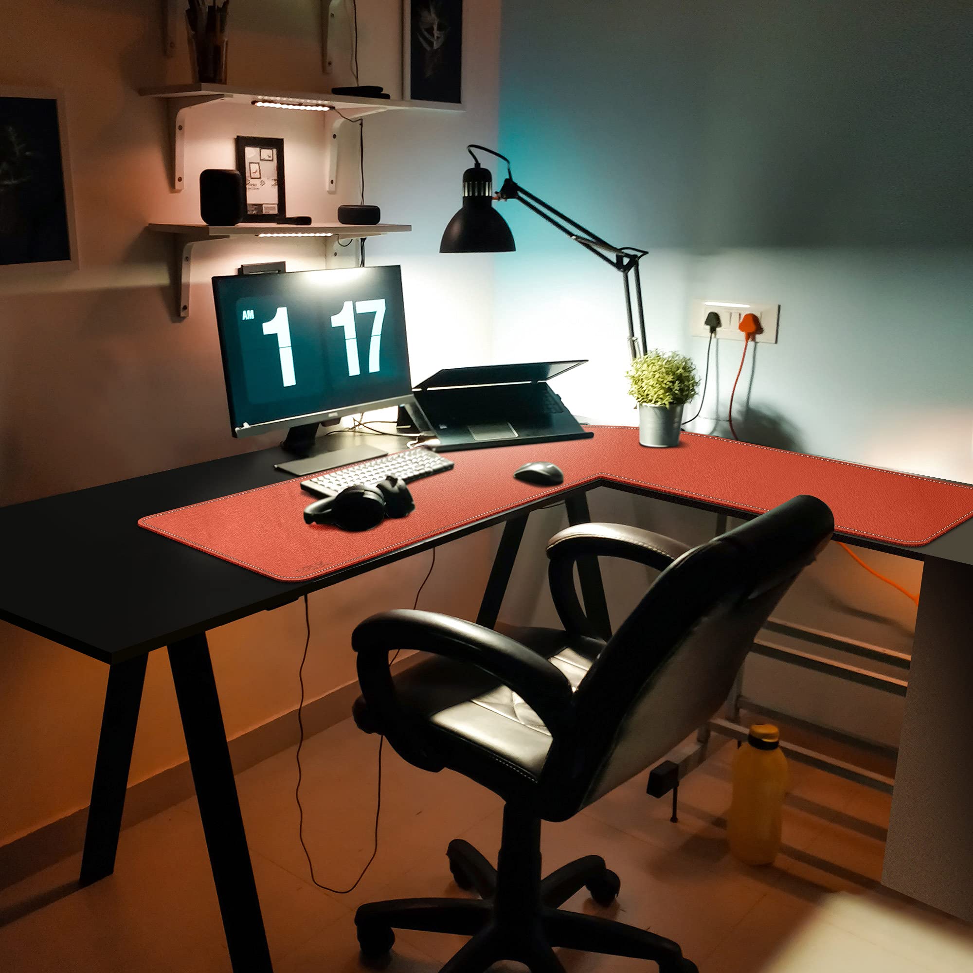 Premium L-Shaped Desk Mat - 46