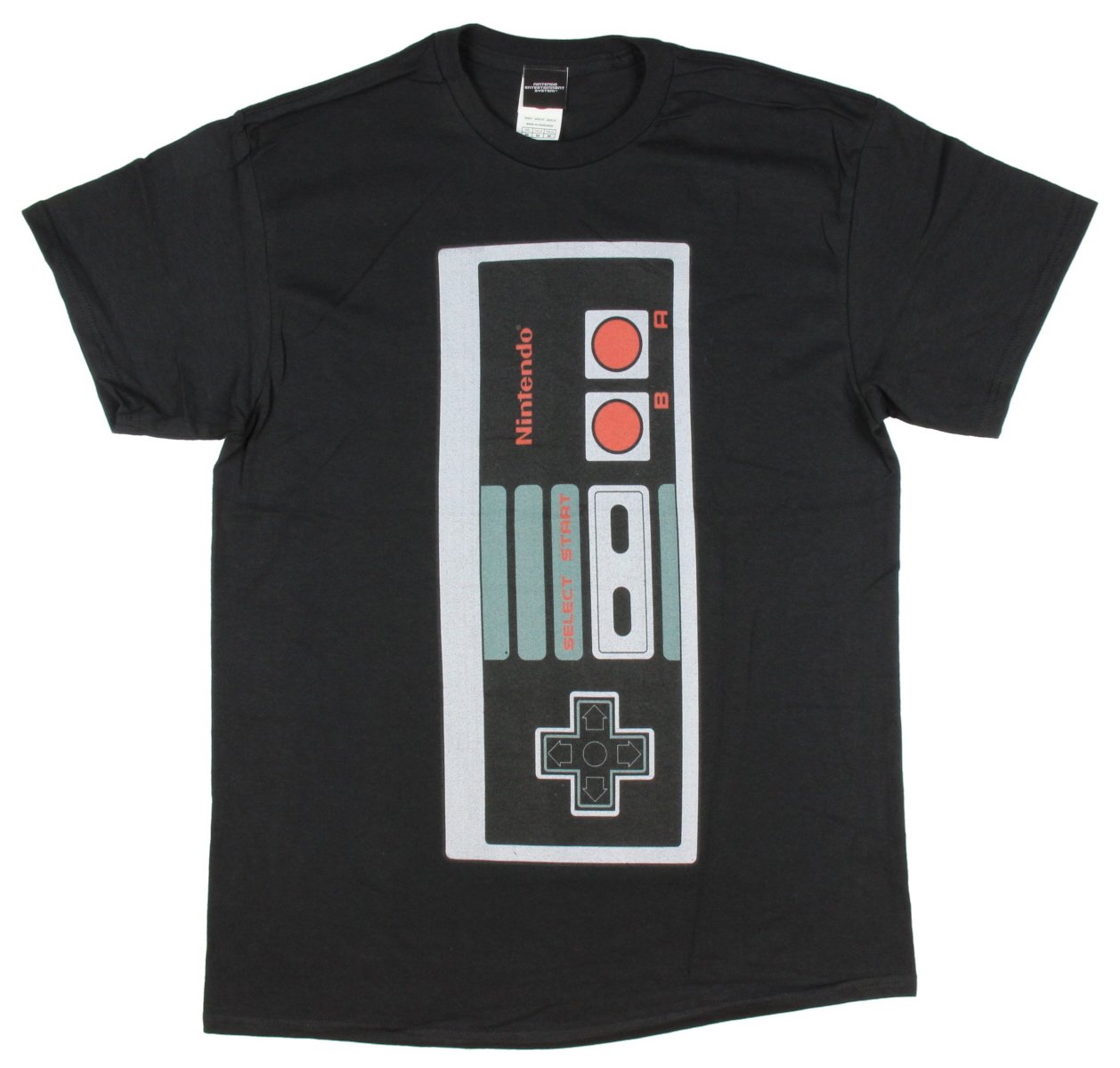Nintendo Men's Big Controller Graphic T-Shirt - Retro Gaming Tee for Casual Wear & Video Game Fans