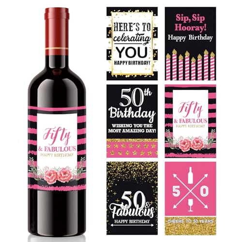 50th Birthday Labels