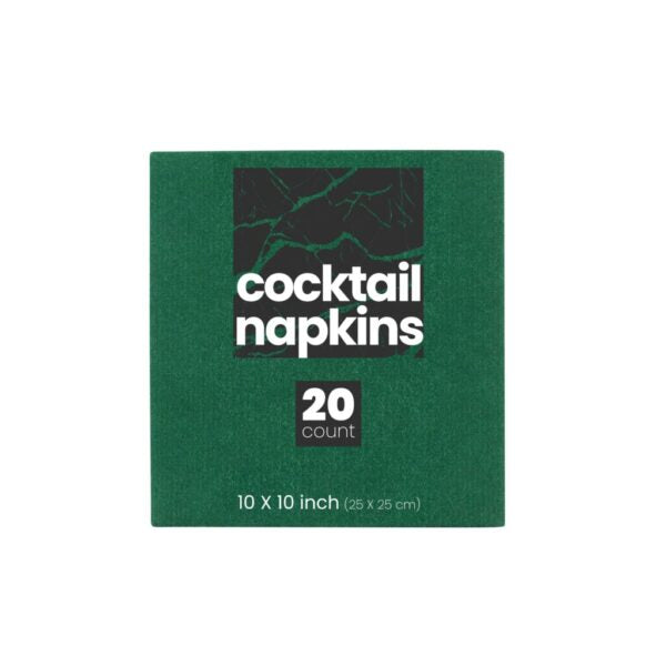 Eco-Friendly Disposable Paper Napkins - 20 Pack, Green | Perfect for Parties, Picnics & Everyday Dining