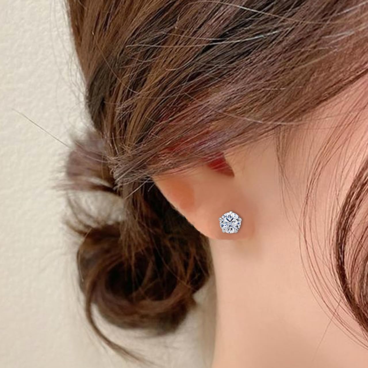 14K Yellow Gold & White Gold Moissanite Diamond Stud Earrings for Women & Men – Hypoallergenic Wedding, Anniversary & Gift Jewelry – Perfect for Everyday Wear, Date Nights & Special Occasions