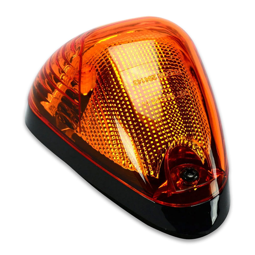 Ford Super Duty 1999-2016 5-Piece Cab Roof Lights with Amber OLED Bar Style Lenses - Direct Replacement for Trucks Without Factory Roof Lights - Perfect for Night Driving & Enhanced Visibility
