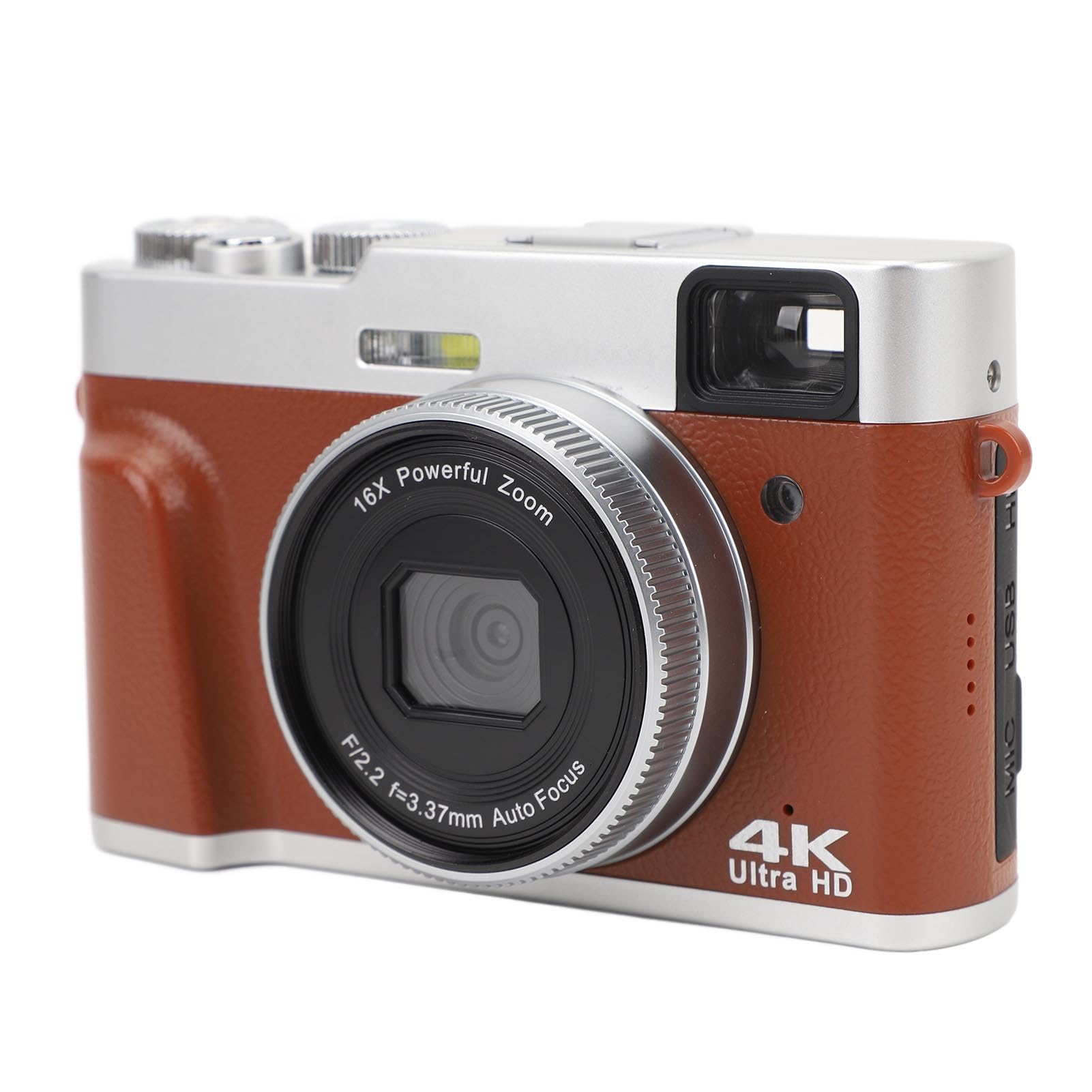 4K 48MP Digital Camera with 16X Zoom - Travel & Video Calls