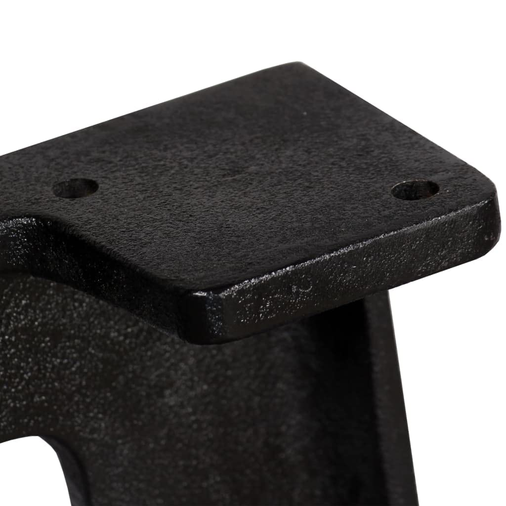 vidaXL 2-Pack A-Frame Dining Table Legs - Heavy Duty Cast Iron Table Legs for Side Tables, End Tables, Desks & Console Furniture - Perfect for Home Office, Restaurant & Dining Room Decor
