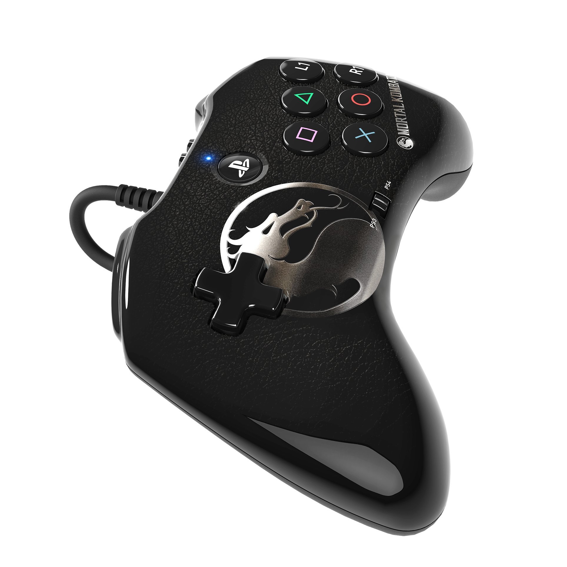 Mortal Kombat X Fight Pad Controller for PS4 & PS3 - Tournament Grade Gaming for Fighting Games & Arcade Style Play