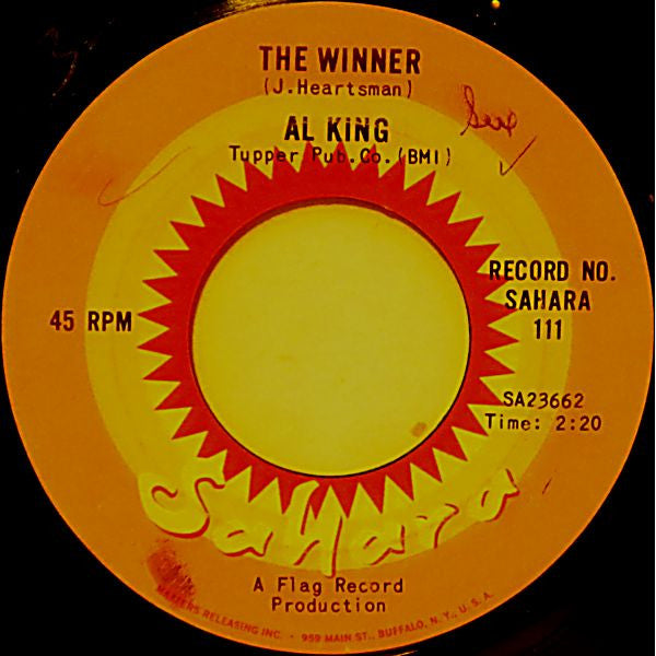 Al King - Think Twice Before You Speak / The Winner (7-Inch Single, G+) - Perfect for Vinyl Collectors & Retro Music Lovers