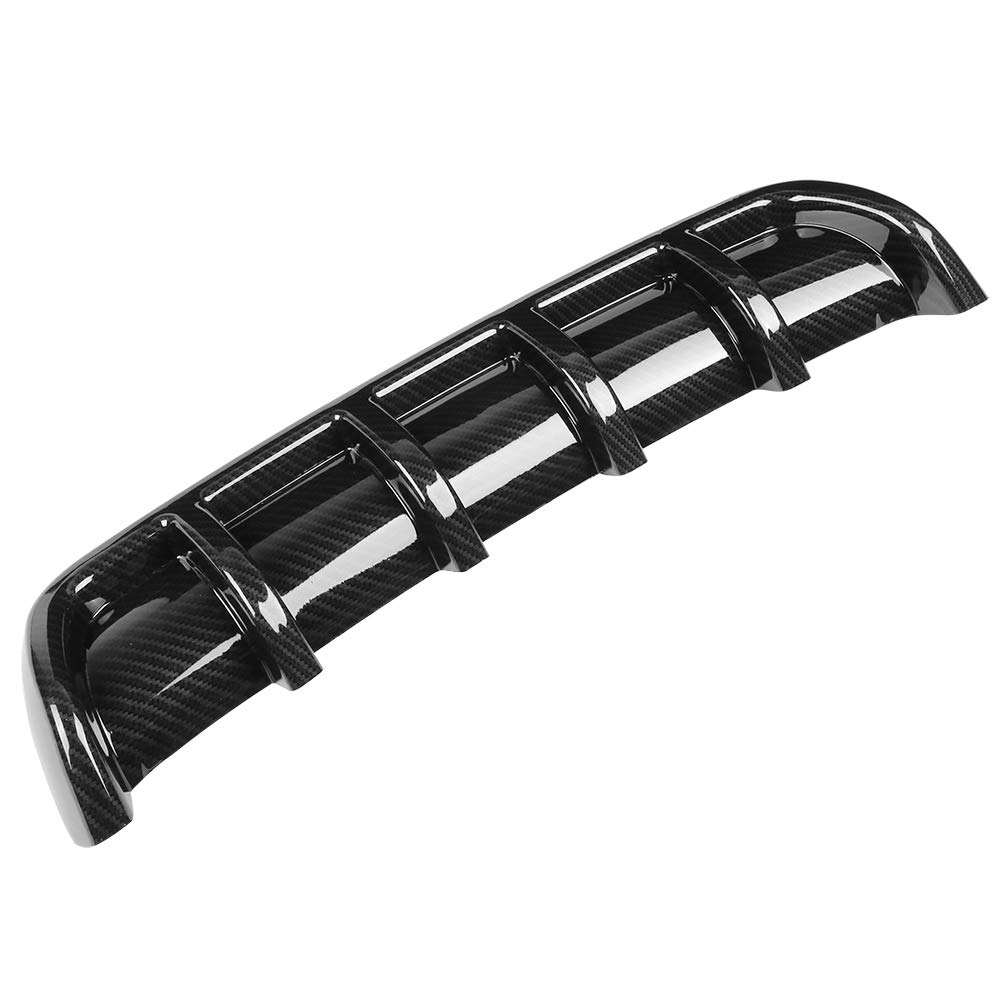 ABS Black Universal Car Rear Bumper Shark Fin Spoiler Diffuser - Aerodynamic Enhancement for Sedans, Coupes & Hatchbacks - Street Racing & Performance Upgrade Accessory