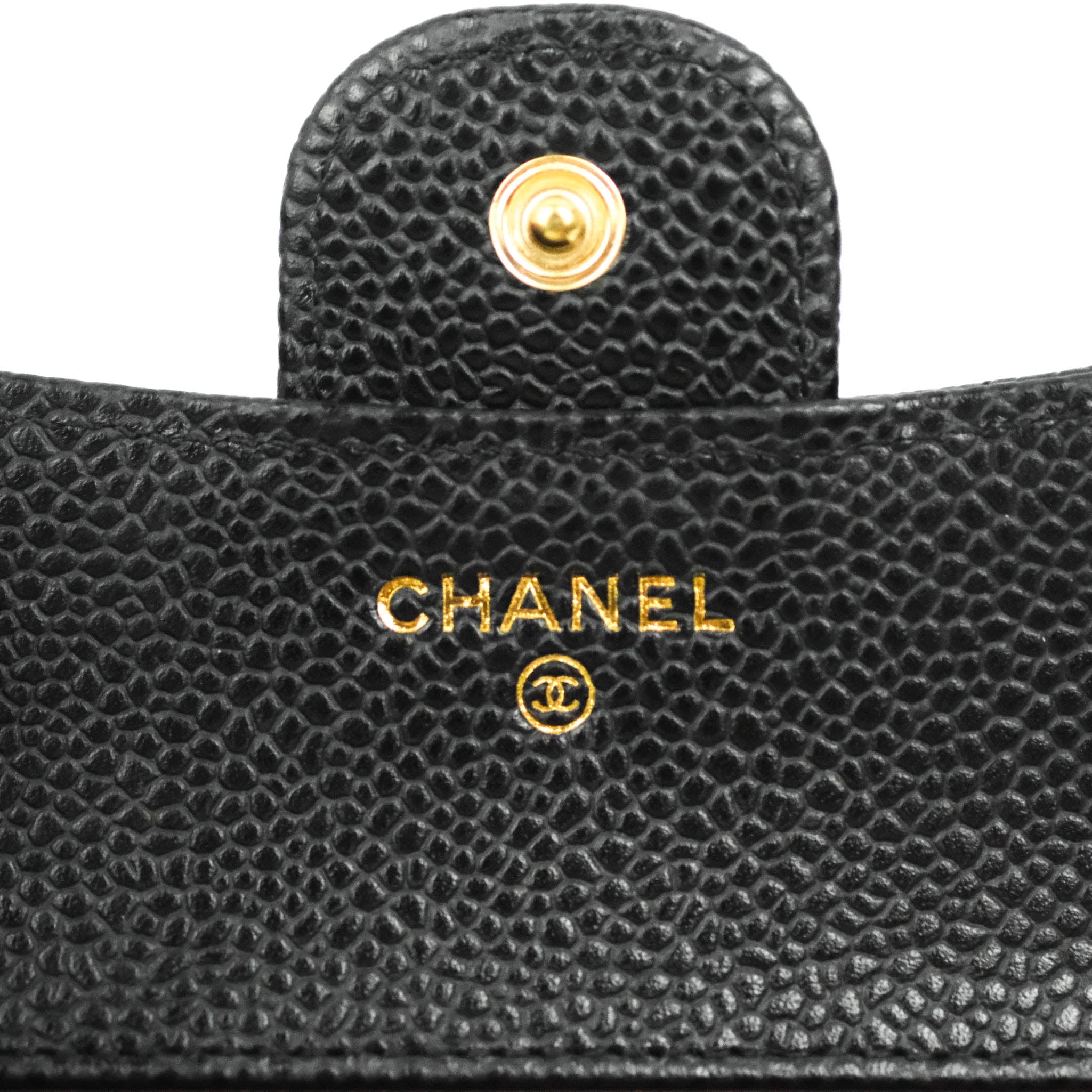 Chanel Classic Flap Wallet in Black Caviar Leather with Gold Hardware - Luxury Designer Wallet for Women, Perfect for Everyday Use & Special Occasions