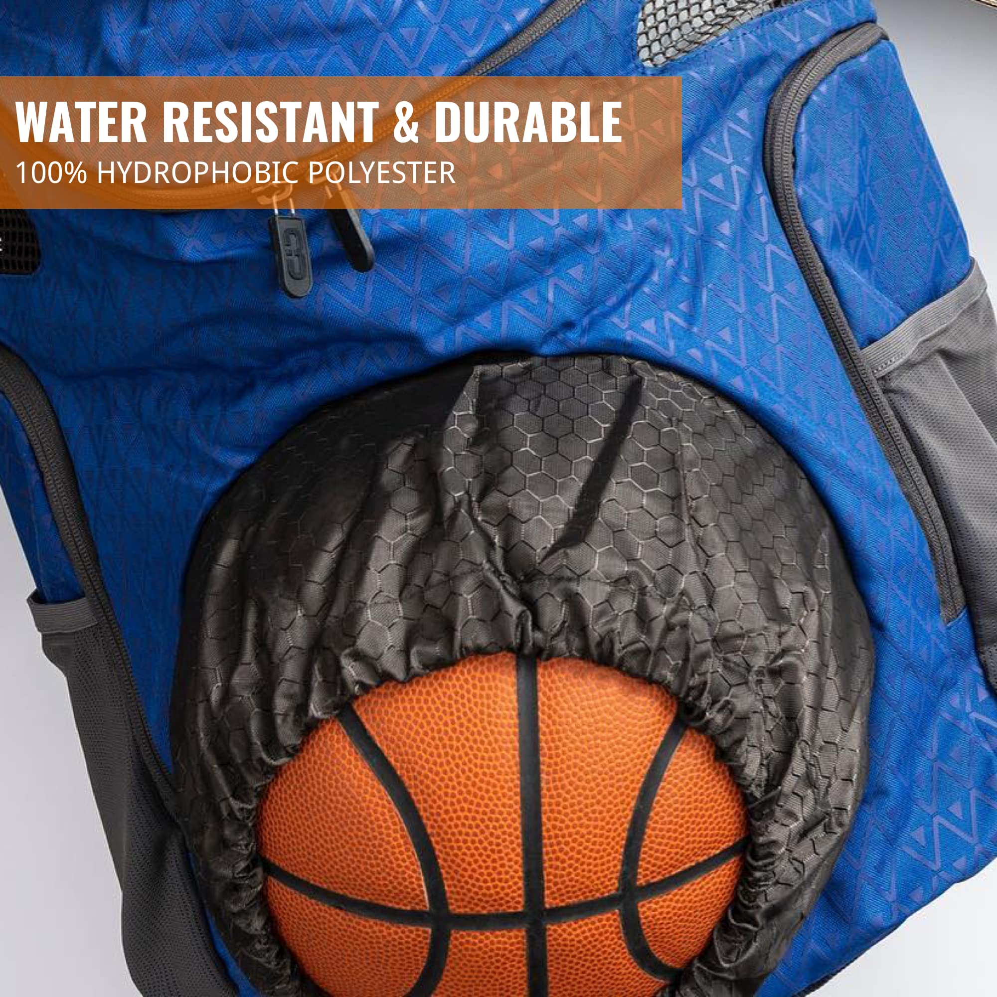 Basketball Backpack with Ventilated Shoe Pocket for Travel & Sports