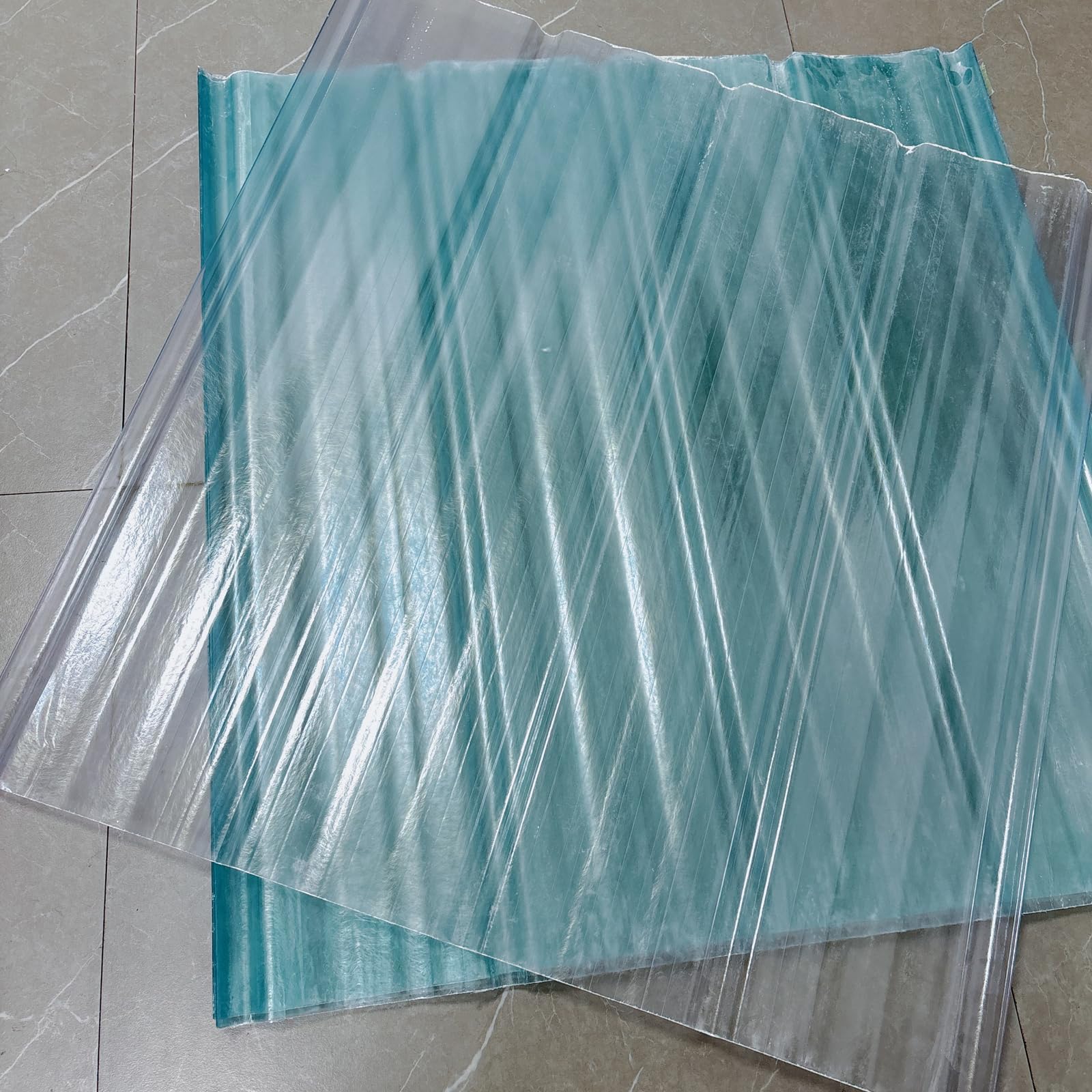 12 Pack 3'x3.2' Clear Polycarbonate Roofing Panels - UV Resistant, Splicable Corrugated Plastic Sheets for Greenhouse, Shed & Canopy - Transparent Insulation Daylight Panels - Easy to Cut Outdoor Covering - Perfect for Patio Covers, Garden Greenhouses & Carport Protection