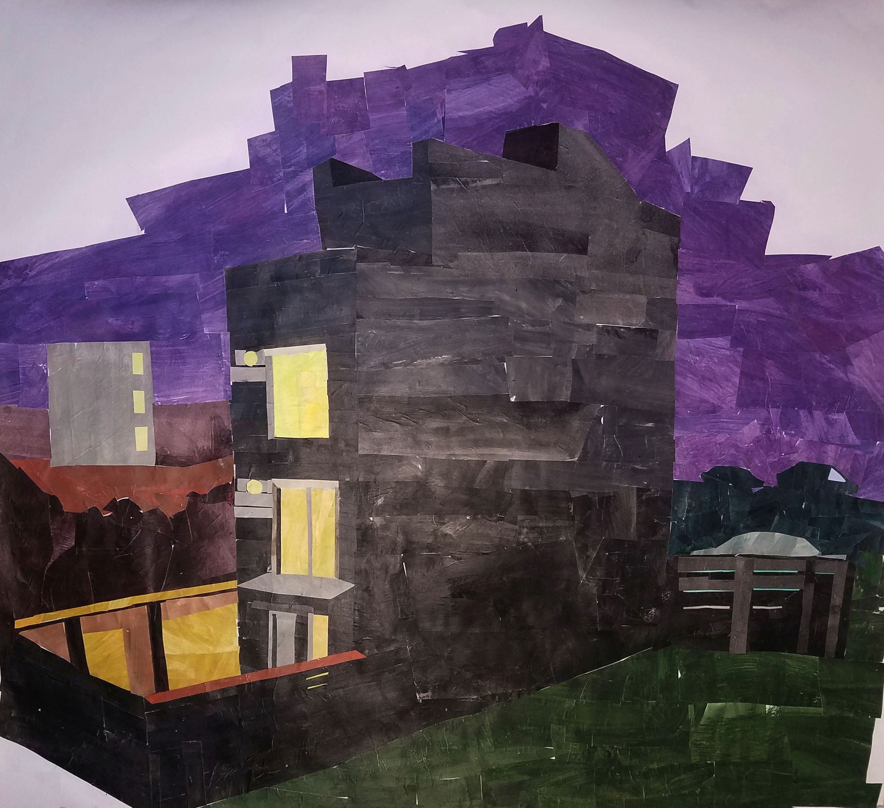 Katie Knoeringer: Backyards at Night (III) - Limited Edition Art Print for Home Decor & Wall Art - Perfect for Living Rooms, Bedrooms & Office Spaces