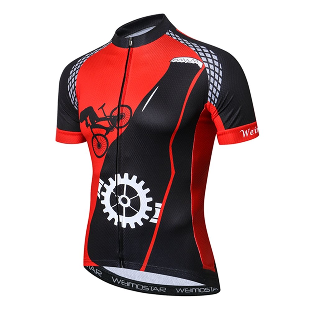 Men's Cycling Jersey Short Sleeve - Breathable Moisture-Wicking Bike Shirt for Road & Mountain Biking | Perfect for Summer Training & Outdoor Sports