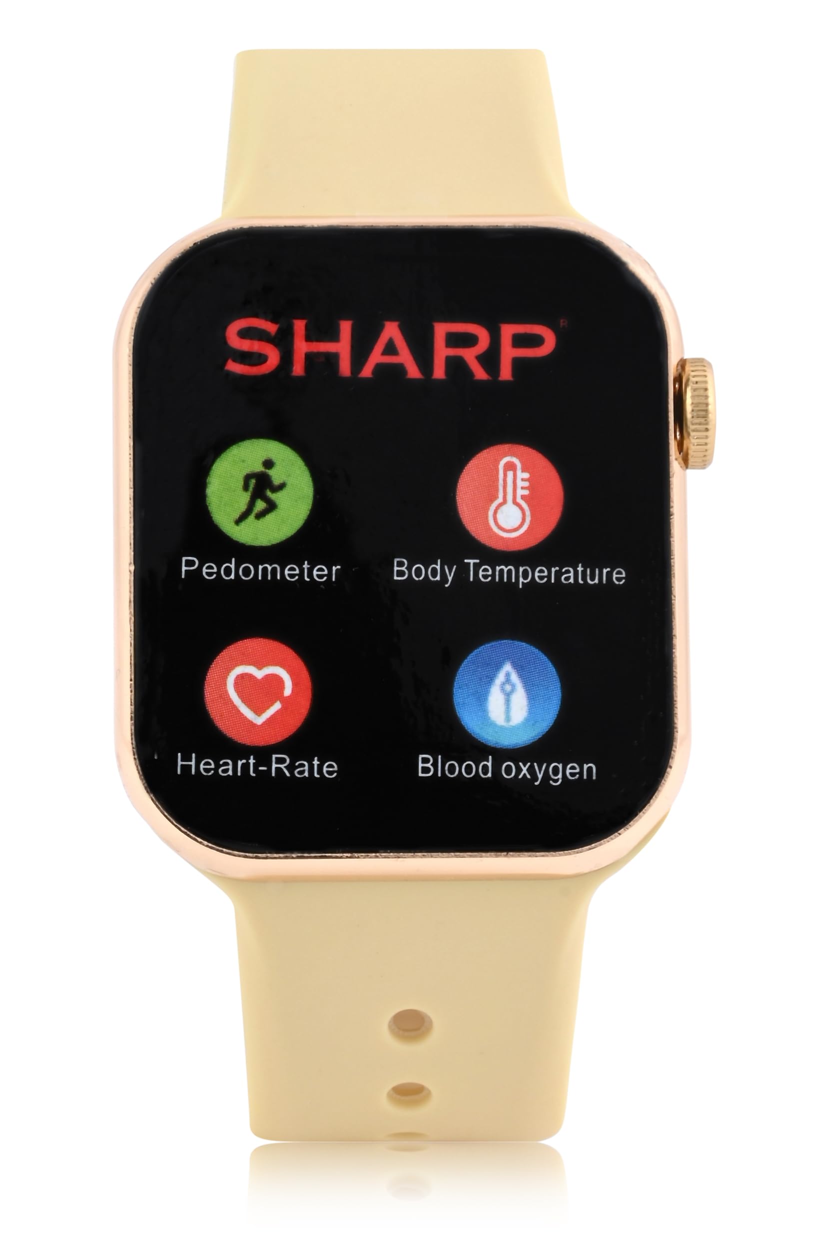 Premium Smart Watch for Men & Women - Fitness Tracker with Heart Rate Monitor, Step Counter, Sleep Tracking - Compatible with Android & iOS Phones - Perfect for Workouts, Running & Daily Activity Tracking