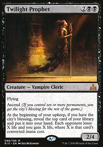 Magic: The Gathering Singles - Twilight Prophet (88) Rivals of Ixalan RIX Black MTG Card | Collectible Trading Card Game for Deck Building & Strategy Play