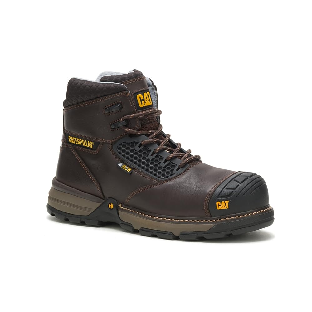 Caterpillar Men's Excavator Superlite Cool CSA Safety Work Boots - Lightweight Steel Toe Construction Boots for Construction, Warehouse & Outdoor Work