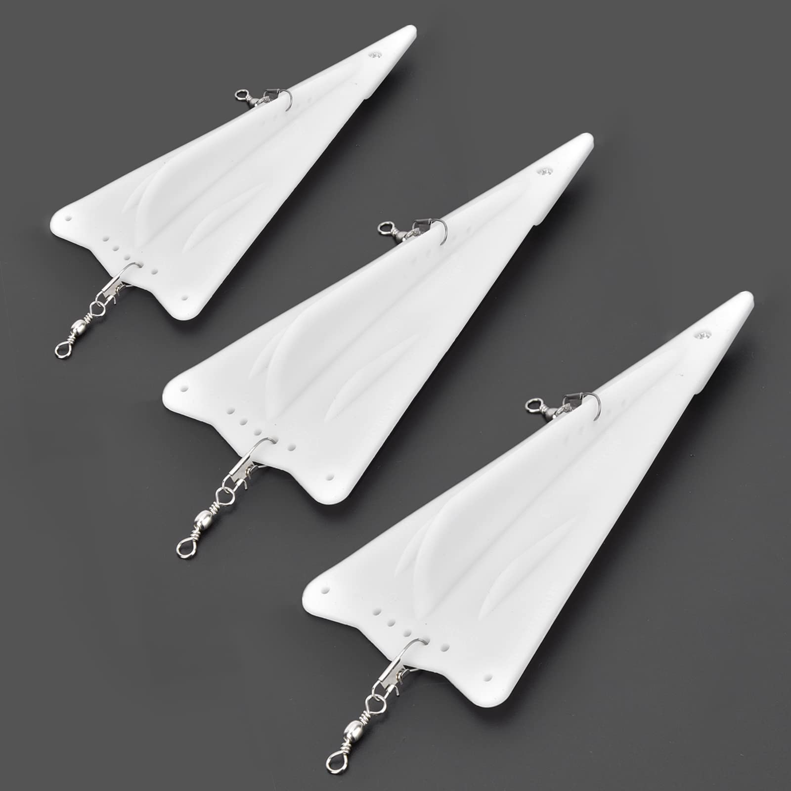 Vbestlife 3-Piece Plastic Fishing Trolling Diving Board Set - Artificial Bait Lure for Saltwater & Freshwater Fishing - Perfect for Trolling, Casting, and Deep Water Fishing Accessories