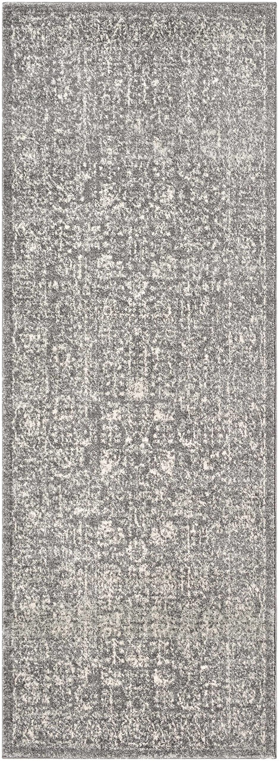Hauteloom Sigel Traditional Area Rug 2' x 3' - Soft Gray & Beige Living Room Rug, Bedroom Carpet - Perfect for Home Decor, Office, Dorm & Cozy Spaces