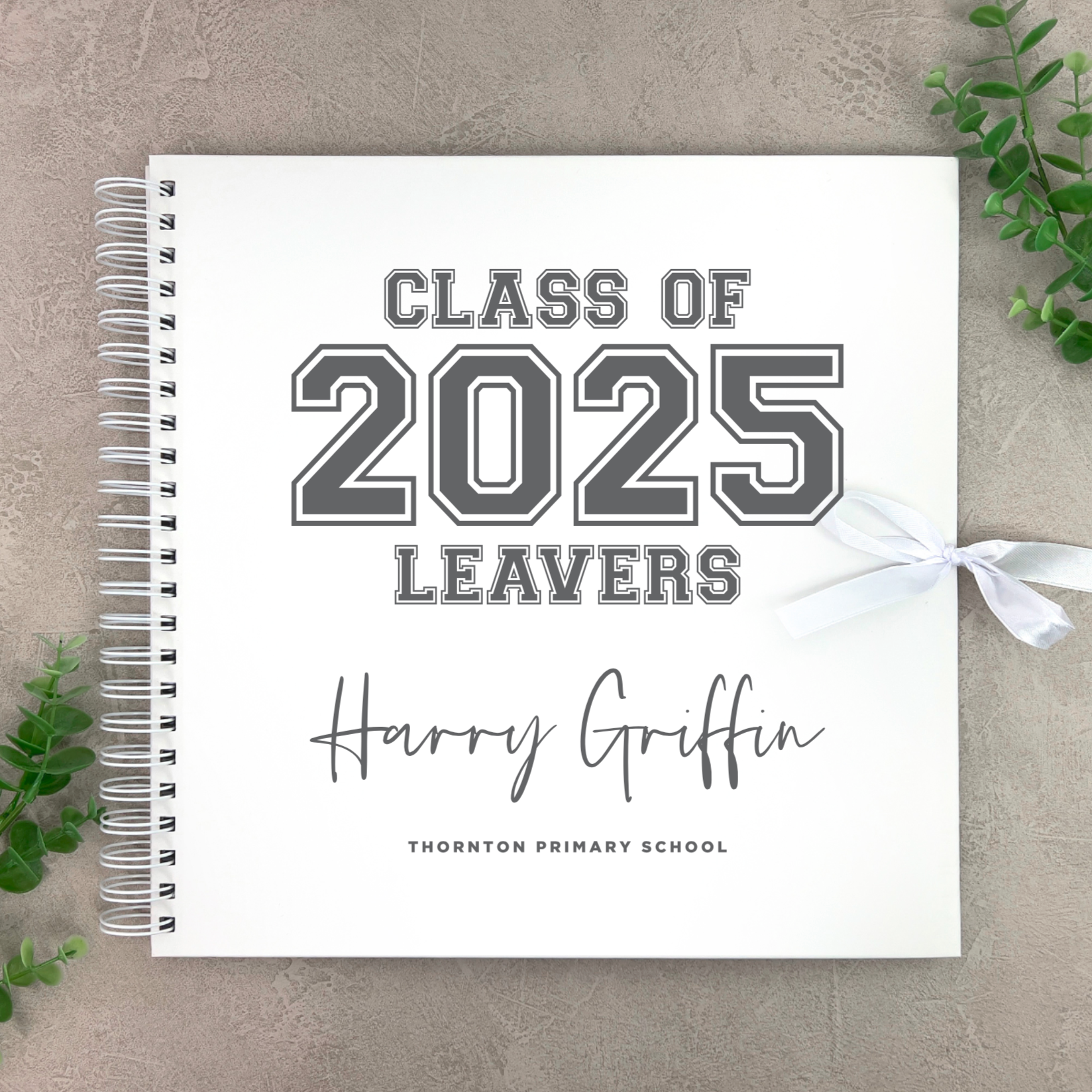 Personalized 'Class of 2025' Graduation Memory Book - High School Senior Year Keepsake for Signatures & Photos | Perfect for Graduation Parties & Senior Year Gifts