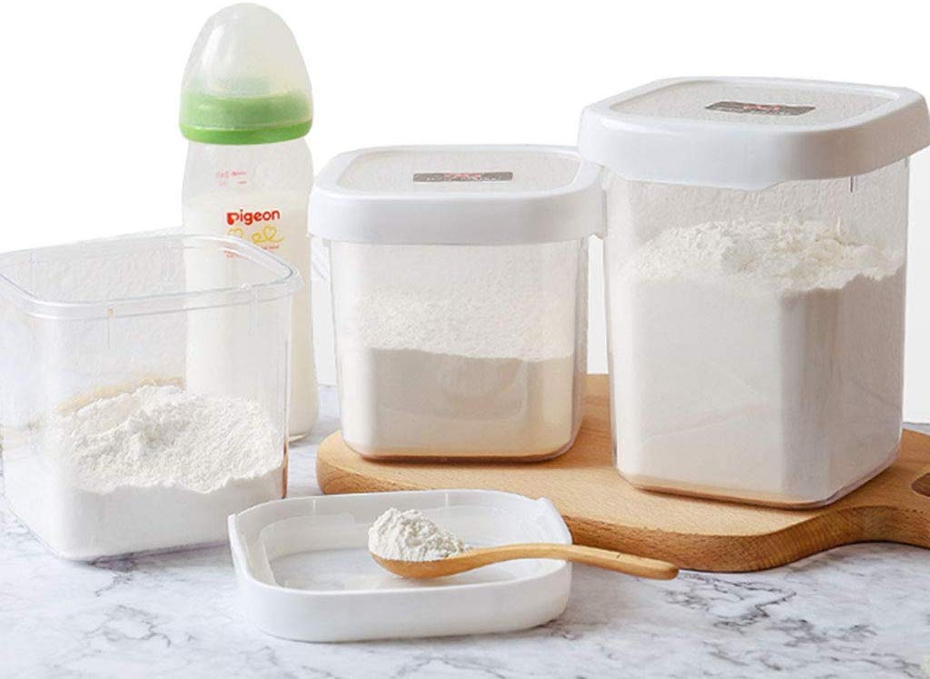 Plastic Food Storage Containers Set - Airtight, BPA-Free, Transparent Kitchen & Pantry Organizers for Snacks, Cereal, Flour, Rice & Refrigerator Use | Portable Stackable Food Storage Boxes for Home & Office Organization