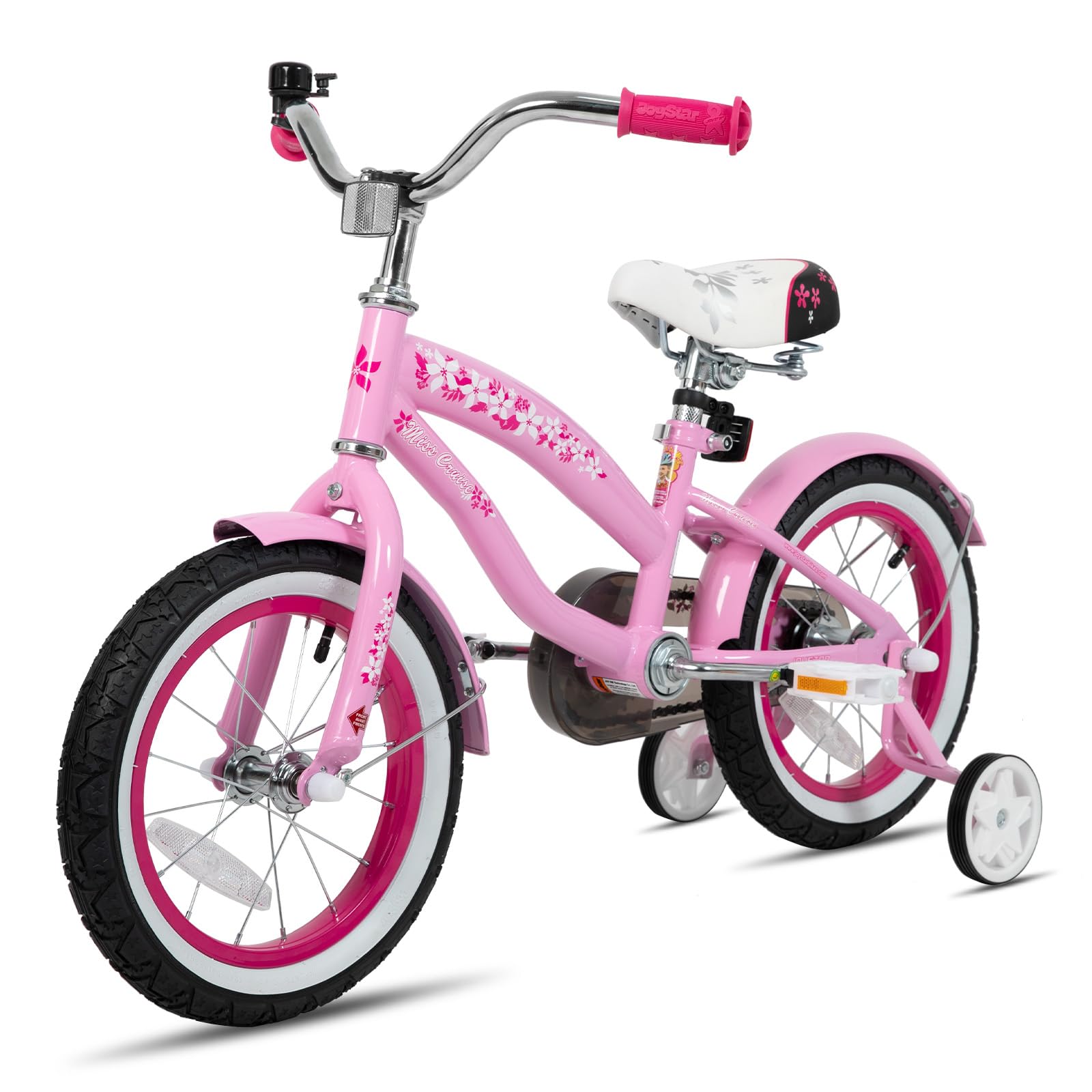 JOYSTAR 12 14 16 Inch Kids Cruiser Bike for Boys & Girls Ages 2-7 Years - Training Wheels & Coaster Brake - Perfect for Neighborhood Rides, Park Adventures & Learning to Ride