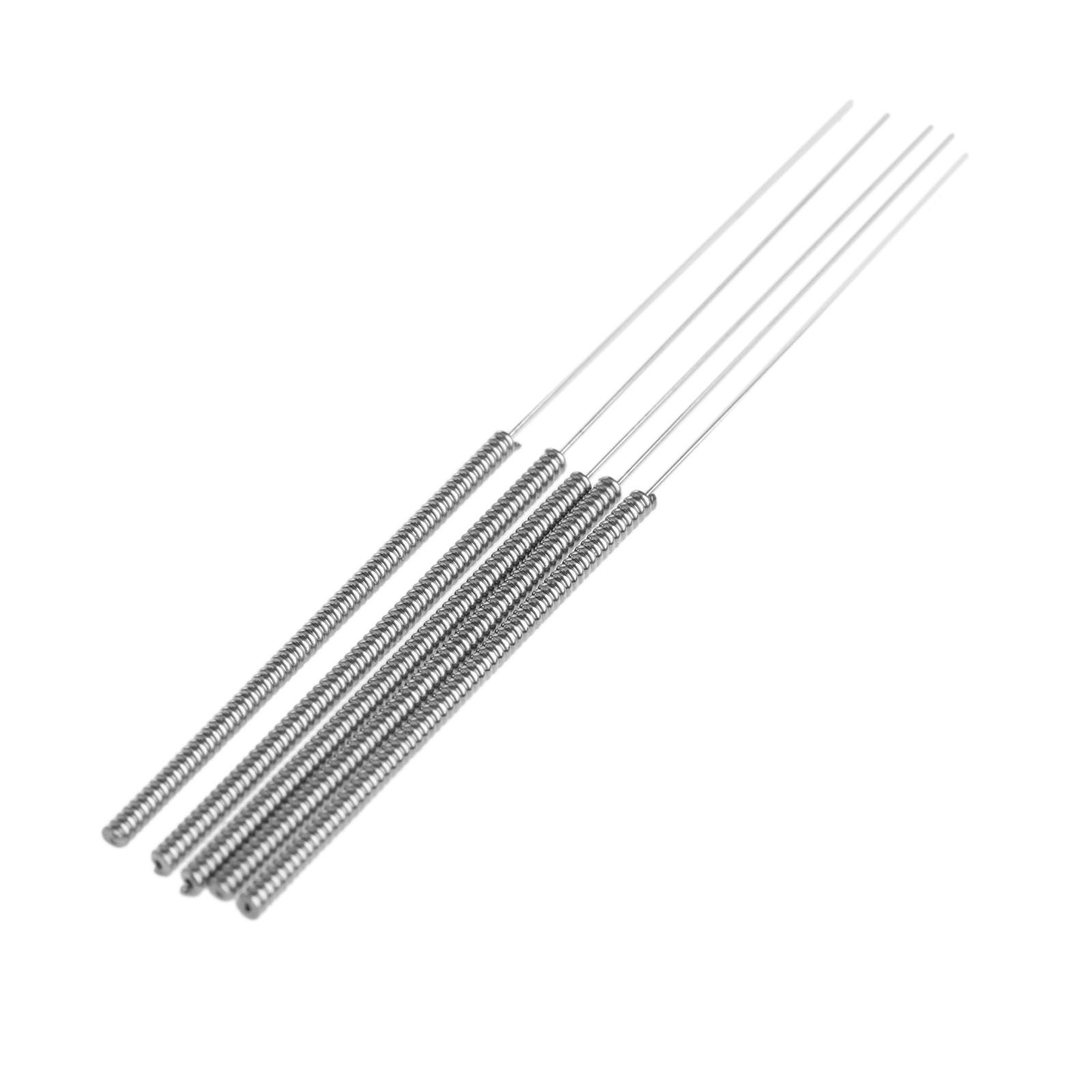 5-Pack 0.2mm Needle Drill Bits - MUXSAM 3D Printer Nozzle Cleaning Kit - Stainless Steel Extruder Cleaning Tools for 3D Printing - Perfect for Clog Removal & Maintenance