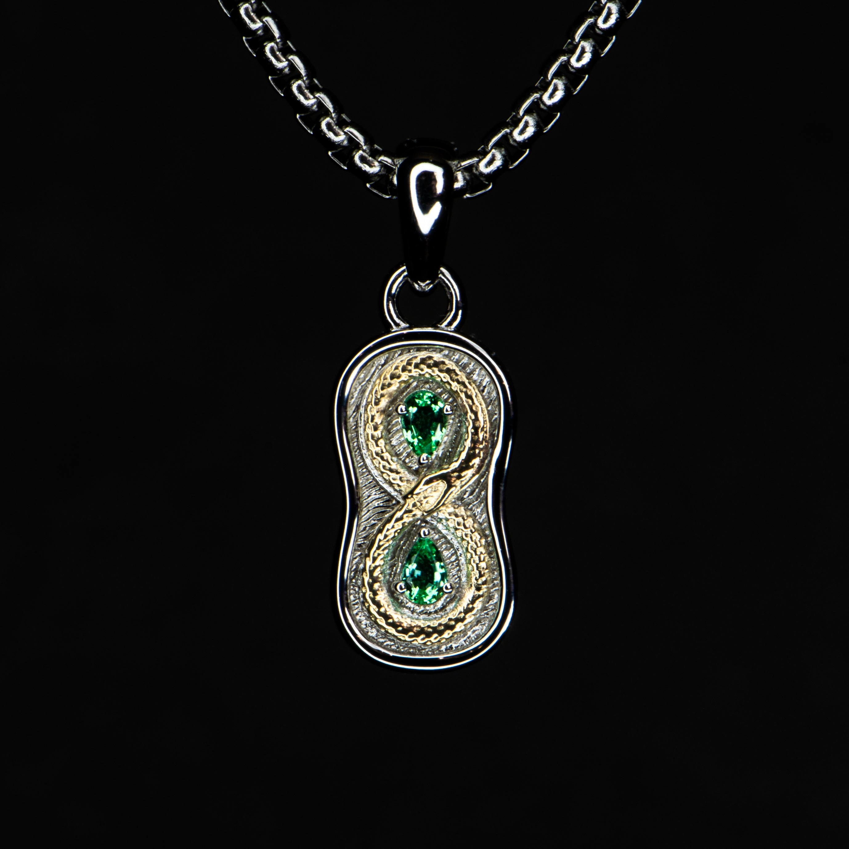 18K Gold Snake Pendant Necklace - Elegant Figure 8 Design for Women, Perfect for Gifts, Parties & Everyday Wear