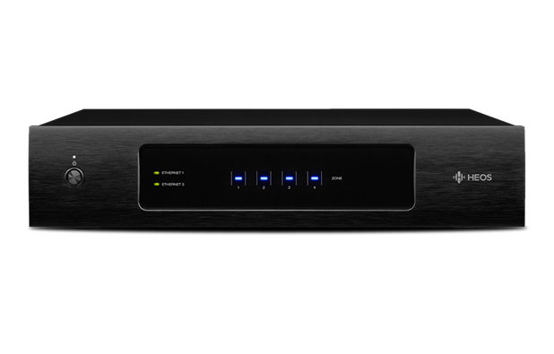 Denon HEOS Drive HS2 4-Zone Wireless Multiroom Network Streaming Amplifier - Perfect for Home Audio & Multiroom Music System