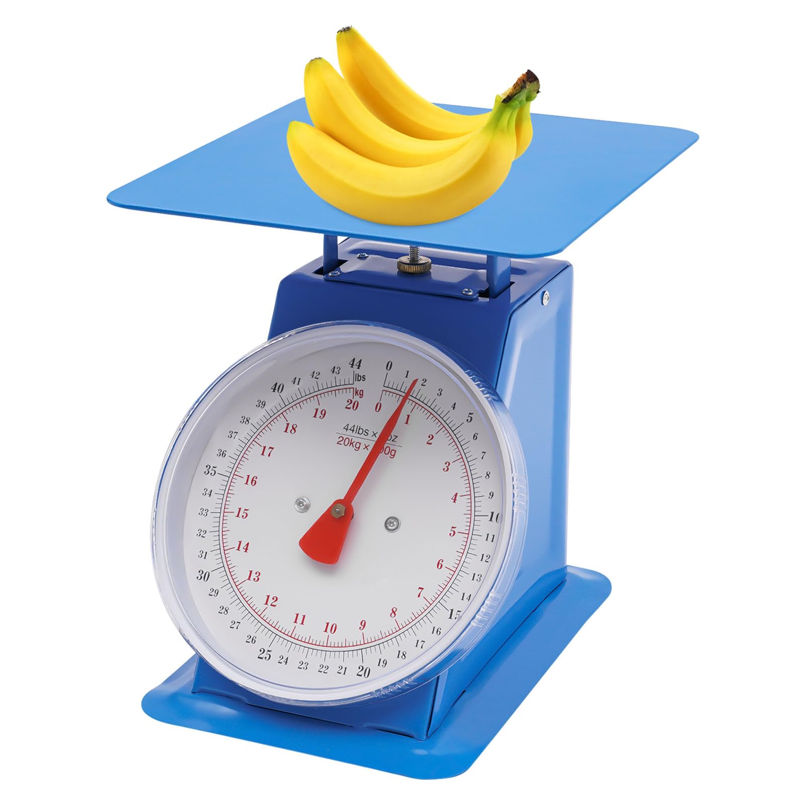 Portion Control Mechanical Scale - Heavy Duty 20kg/44lbs Iron Platform Kitchen & Food Scale for Supermarkets, Bakeries & Restaurants | Perfect for Precise Weighing of Ingredients, Meat, Produce & Bulk Items