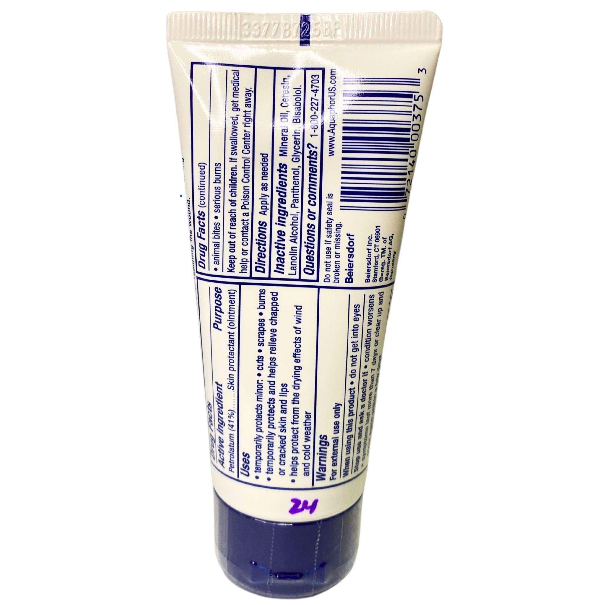 Aquaphor Healing Ointment Advanced Therapy Skin Protectant - 1.75oz (24 Pack) - Dry Skin, Cracked Hands & Lips Relief - Perfect for First Aid, Baby Care & Tattoo Aftercare