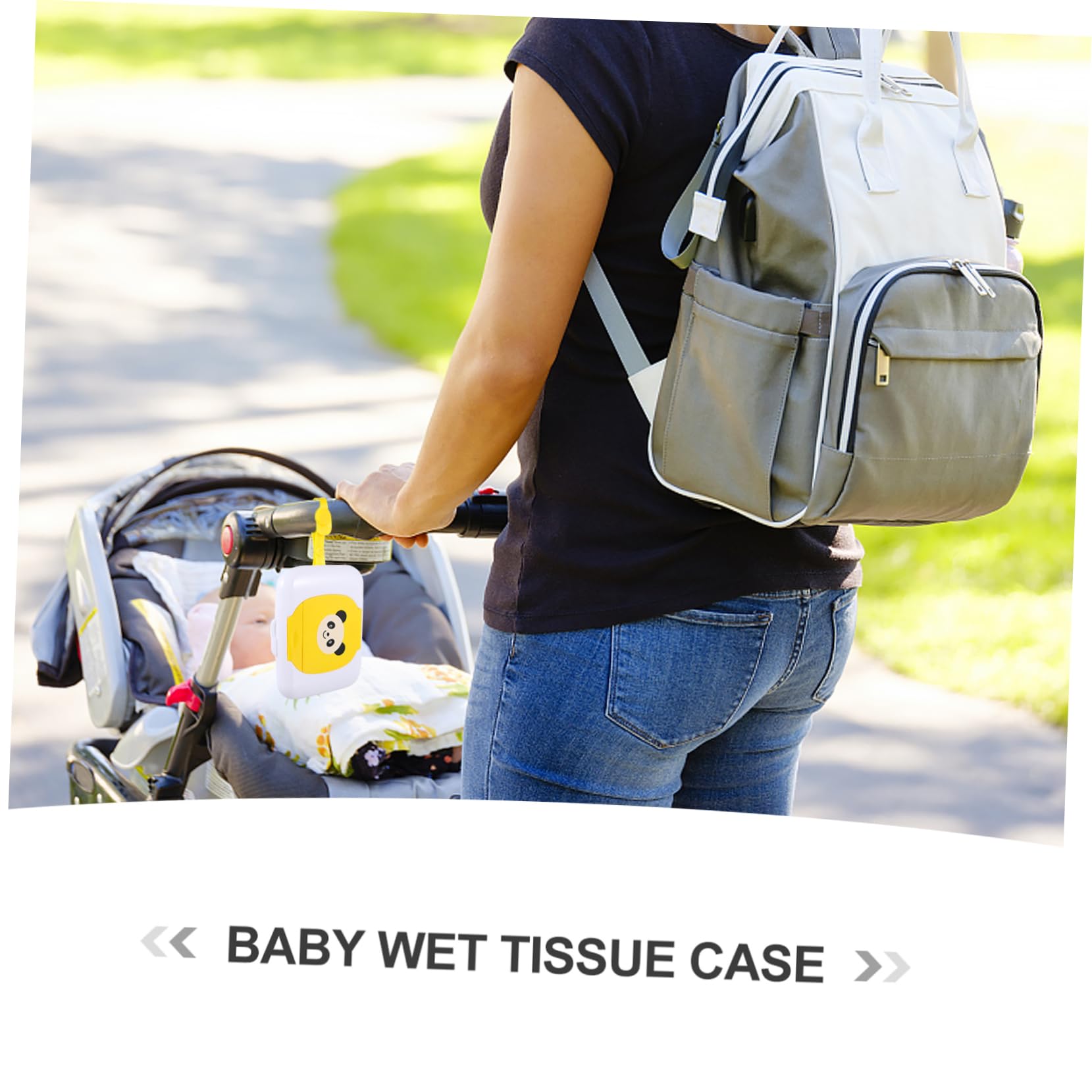 ULDIGI Portable Wet Wipes Travel Case - Plastic Wipe Holder Box for Baby Wipes, Makeup Remover, Hand Sanitizer & On-the-Go Cleaning - Compact PP Storage Pouch for Car, Diaper Bag, Gym & Travel Essentials