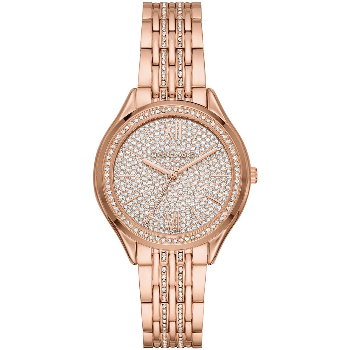 Michael Kors Pyper Women's Watch - 38mm Stainless Steel Strap, Three-Hand Movement | Elegant Dress Watch for Office, Parties & Everyday Wear