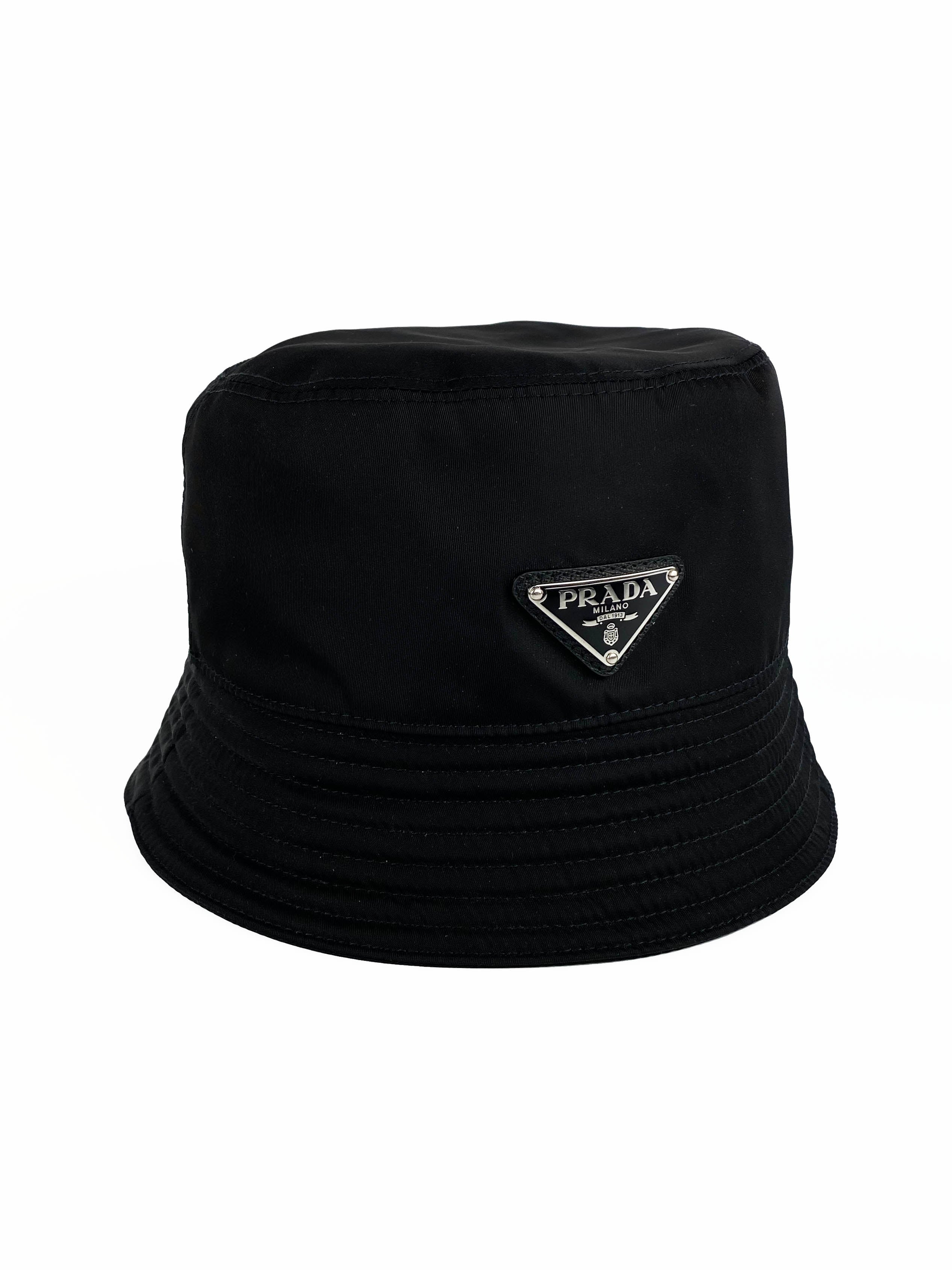 Prada Re-Nylon Bucket Hat for Women - Waterproof & UV Protection - Fashionable Unisex Sun Hat for Outdoor Activities, Beach, and Travel