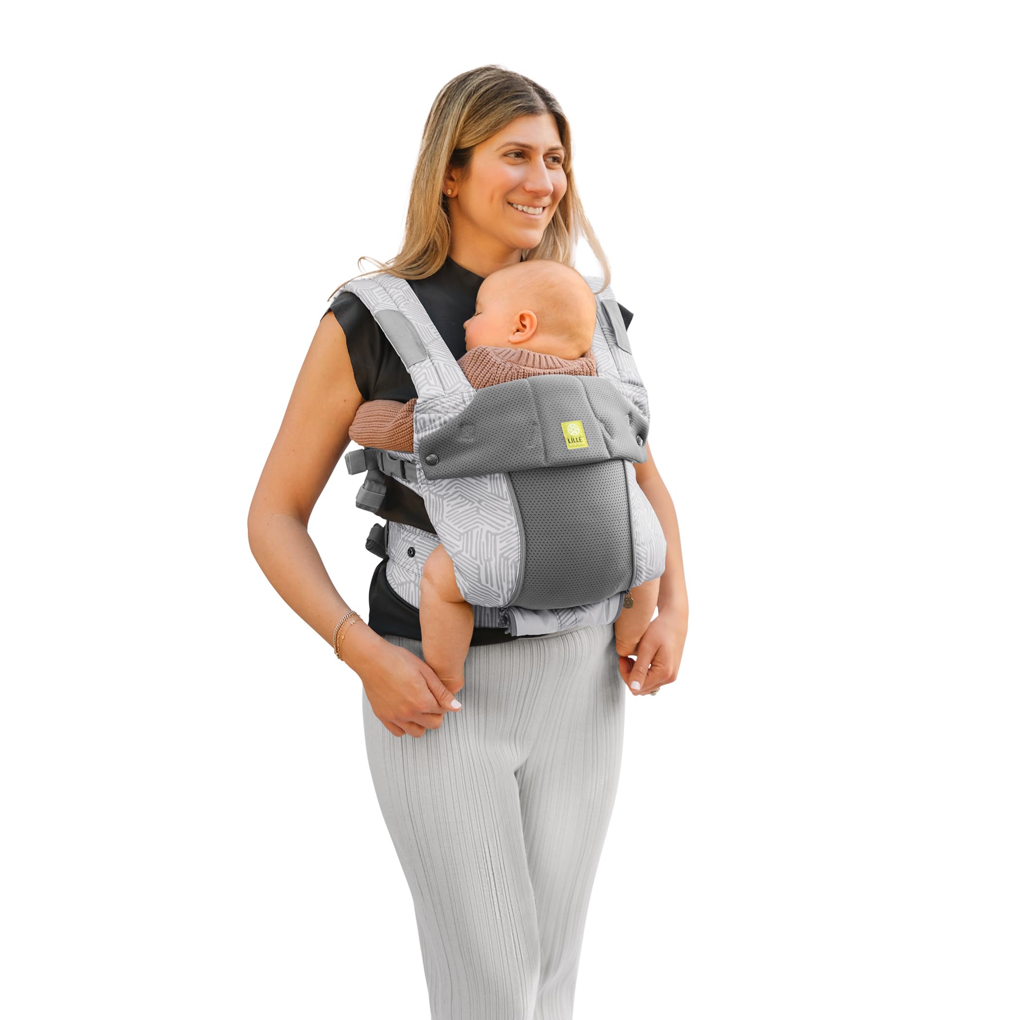 LÍLLÉbaby Complete All Seasons Ergonomic 6-in-1 Baby Carrier for Newborn to Toddler (7-45 lbs) - 360° Adjustable, Multi-Position, Lumbar Support - Inward & Outward Facing - Pebble Grey - Perfect for Hands-Free Parenting, Shopping & Outdoor Adventures