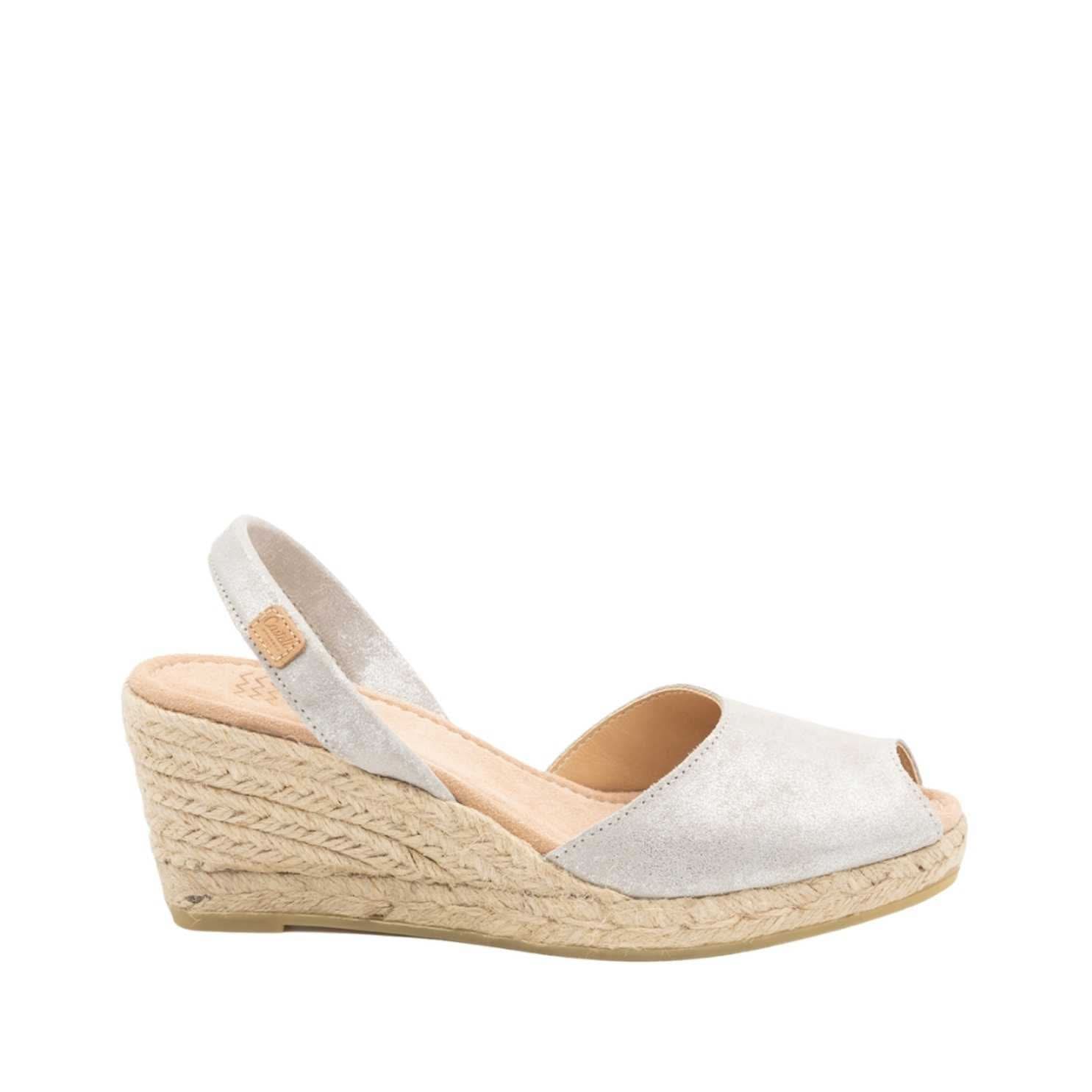 Metallic Leather Espadrille Shoes - Frida Montada 2006 H Saturno Style - Perfect for Summer Weddings & Beach Vacations