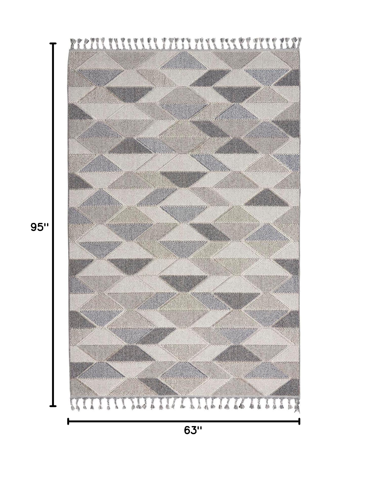 Nourison Elwood Grey/Charcoal 5'3
