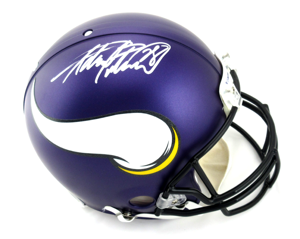 Adrian Peterson Autographed Minnesota Vikings Riddell Authentic NFL Helmet - Collectible Memorabilia for Football Fans & Sports Enthusiasts