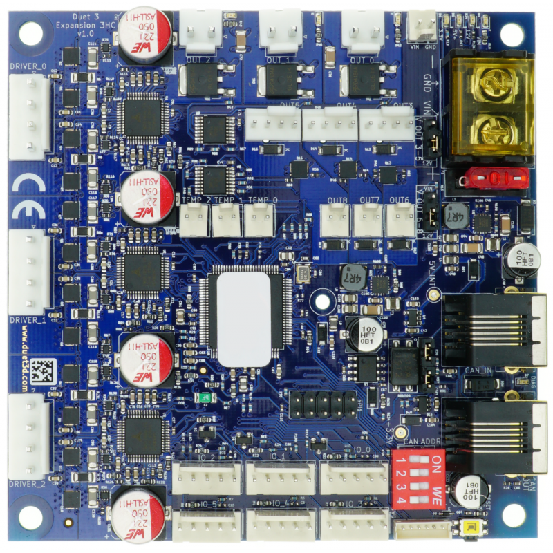 Duet 3 Expansion Board 3HC V1.0 for 3D Printer - Upgrade Your Printing Setup with Enhanced Connectivity & Performance | Perfect for DIY 3D Printing Projects & Professional Workshops