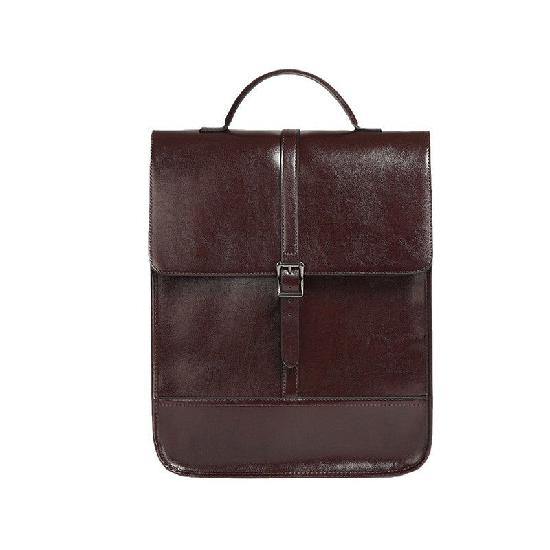 Premium Genuine Leather Backpack for Men & Women - Durable & Stylish Laptop Bag for Work, Travel & School - Water-Resistant & Spacious Design