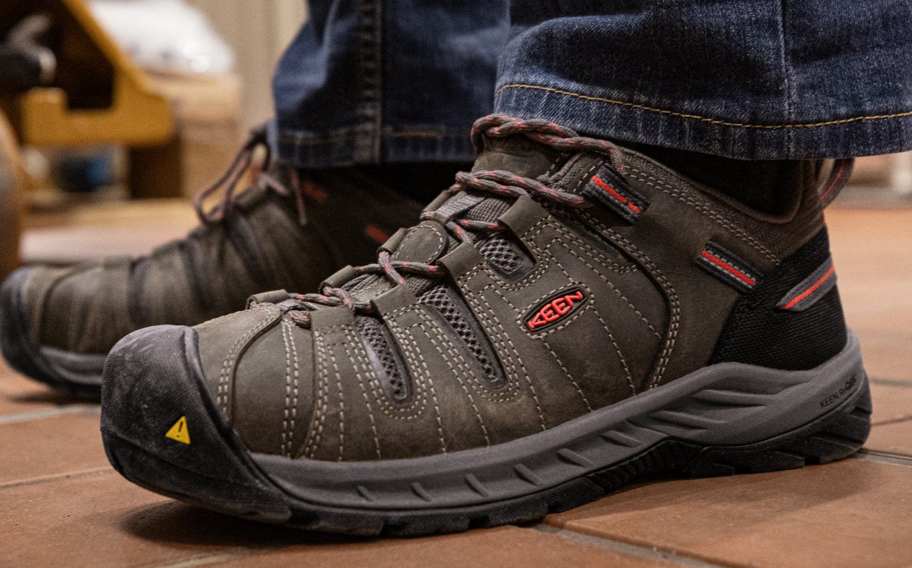 Women's Flint II Steel Toe Work Boots - Safety Shoes with Magnet/Rose Design | Perfect for Construction, Warehouse & Outdoor Work