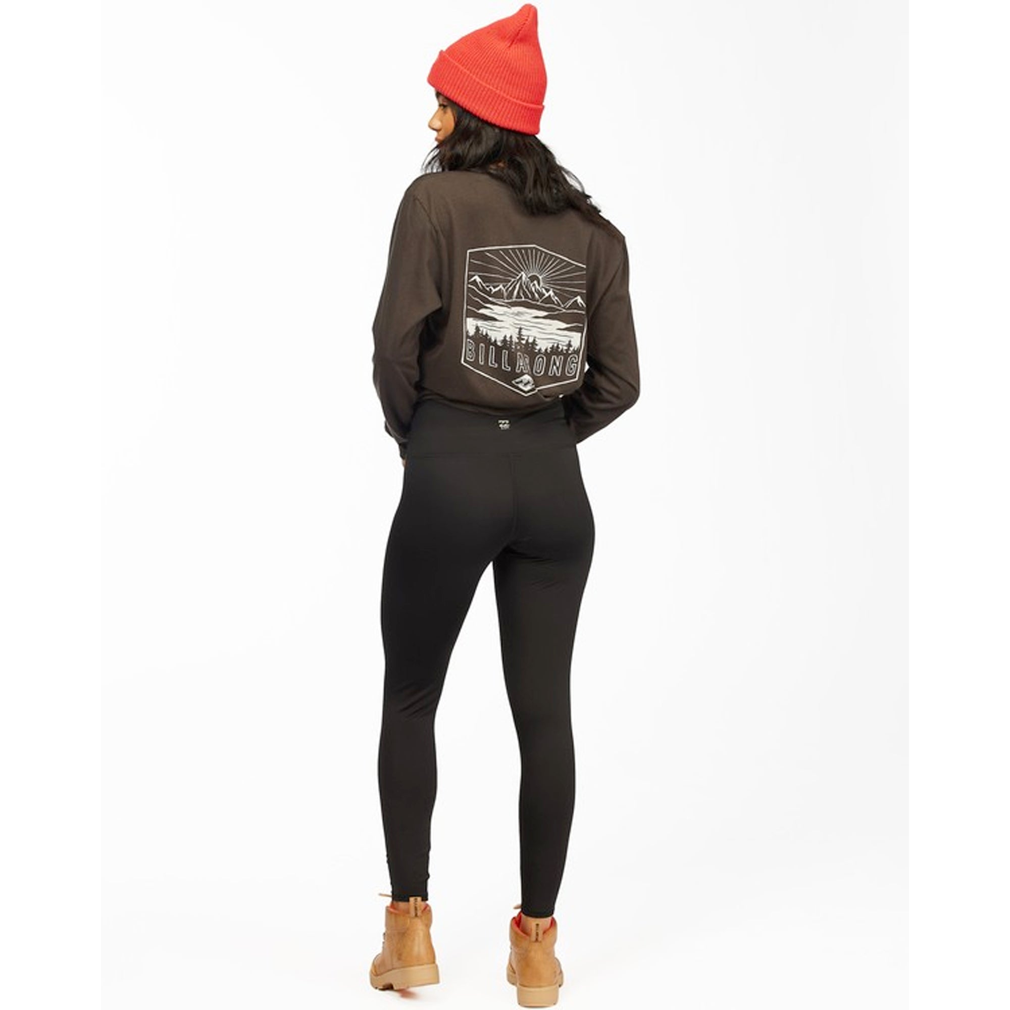 Billabong A/Div Adventure Women's Leggings - High Waisted Yoga Pants for Running, Workout & Travel - Black